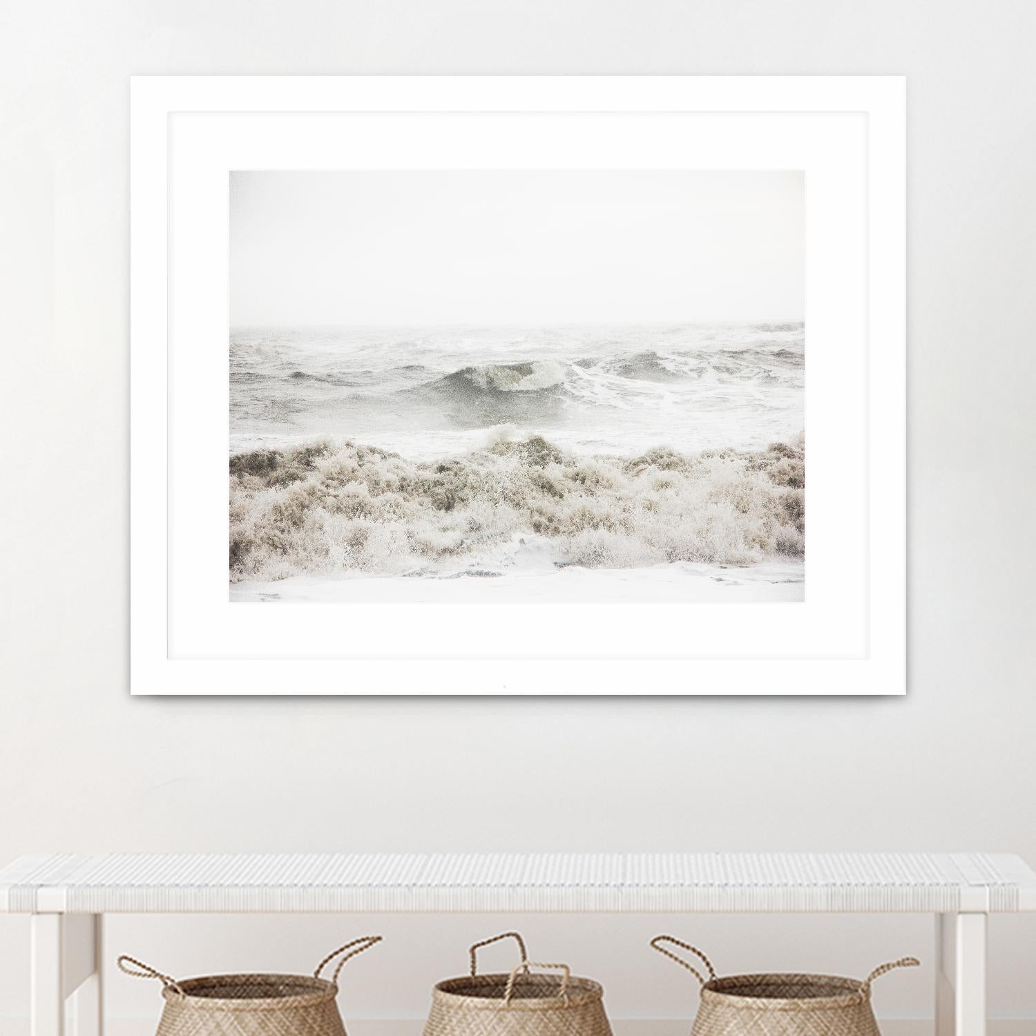 Breaking Waves by Design Fabrikken on GIANT ART - white coastal, landscapes, photography, ocean, waves