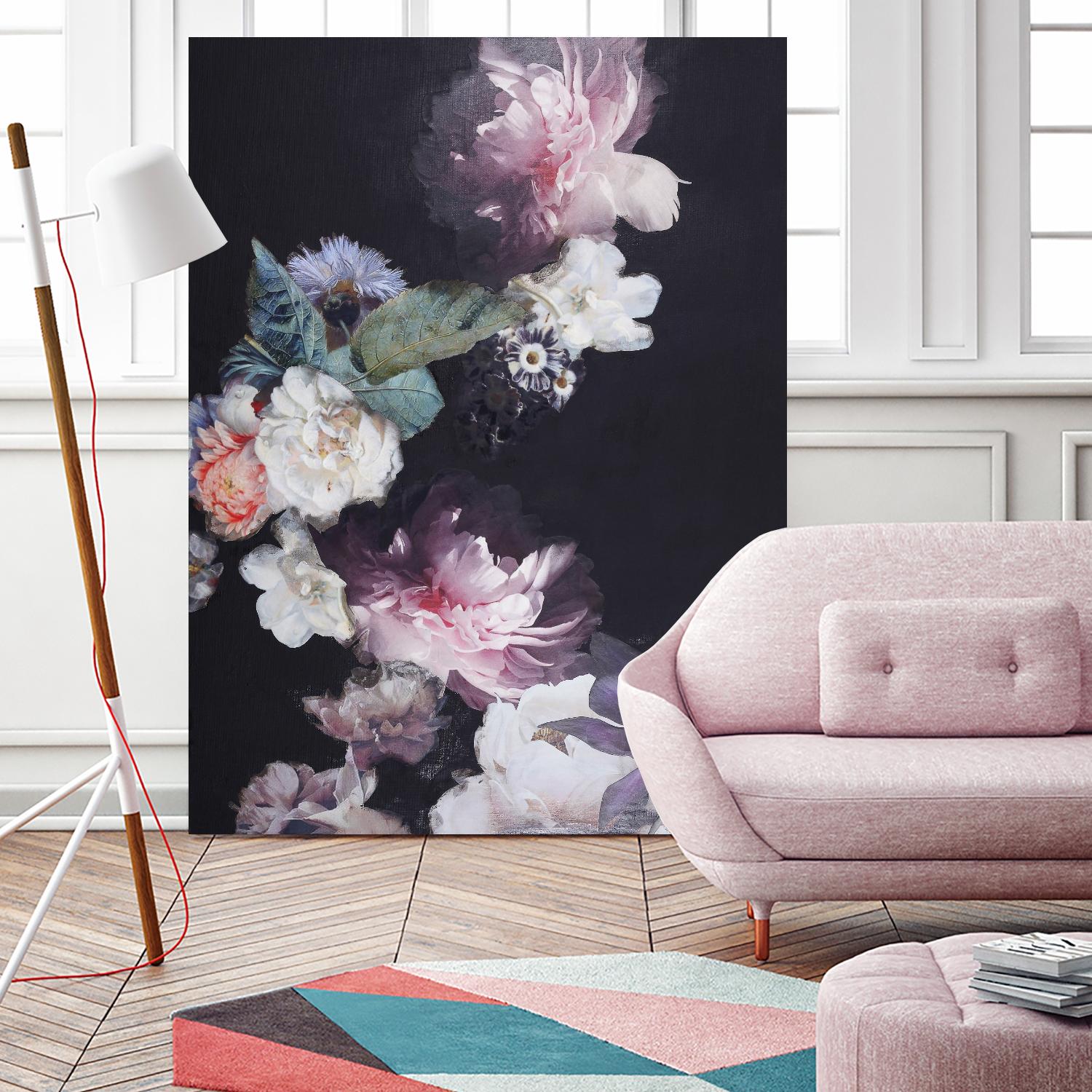Purple Blossom 1 by Design Fabrikken on GIANT ART - pink flowers flowers