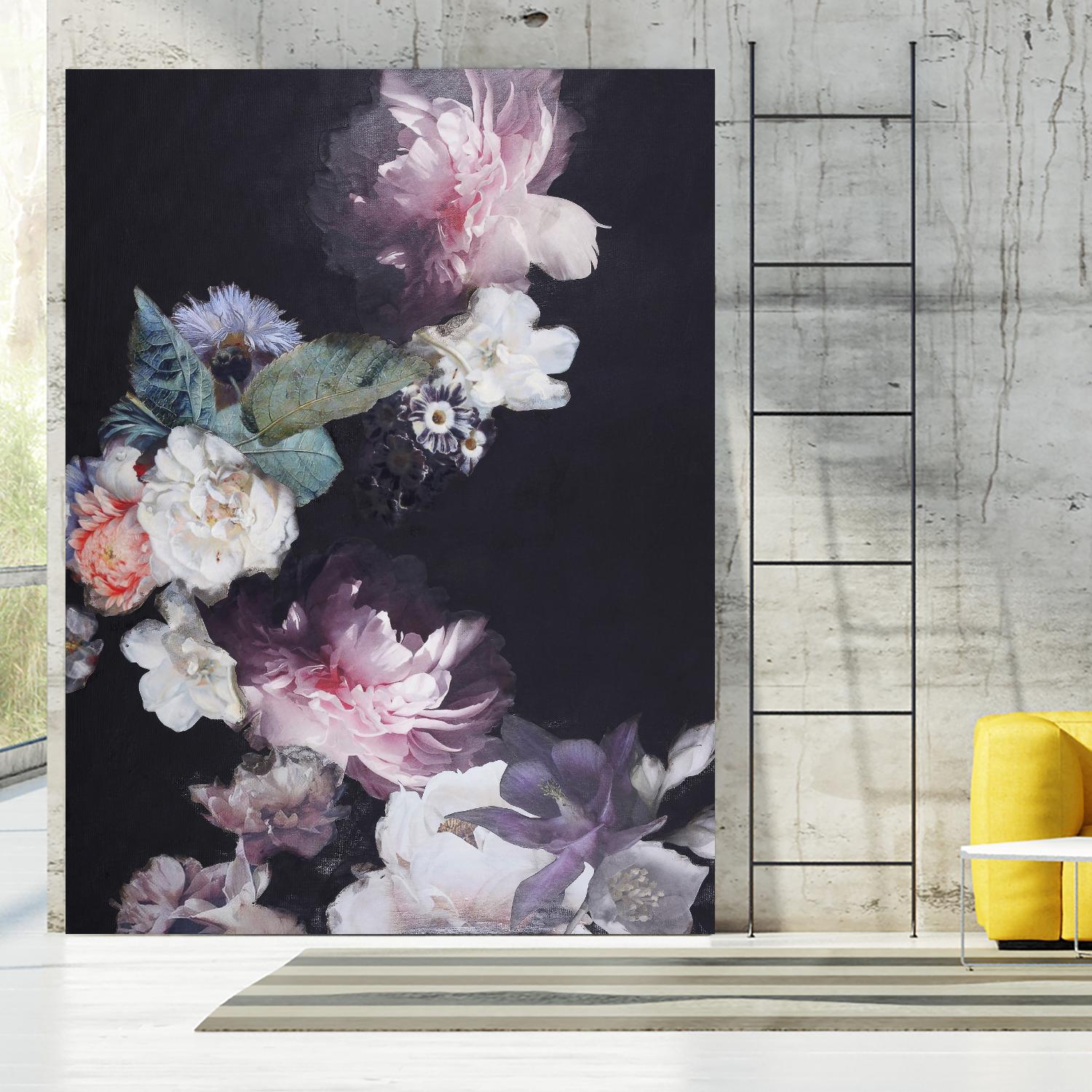 Purple Blossom 1 by Design Fabrikken on GIANT ART - pink flowers flowers