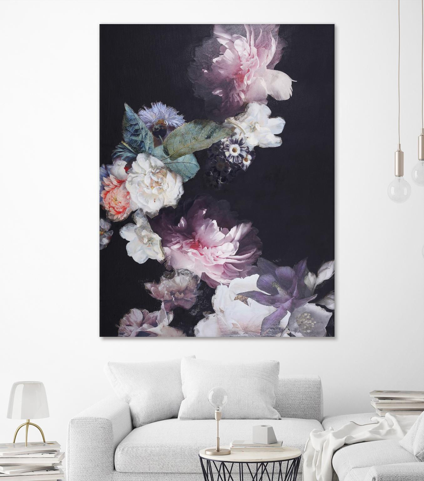Purple Blossom 1 by Design Fabrikken on GIANT ART - pink flowers flowers