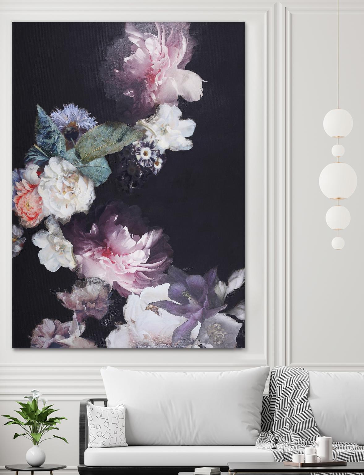 Purple Blossom 1 by Design Fabrikken on GIANT ART - pink flowers flowers