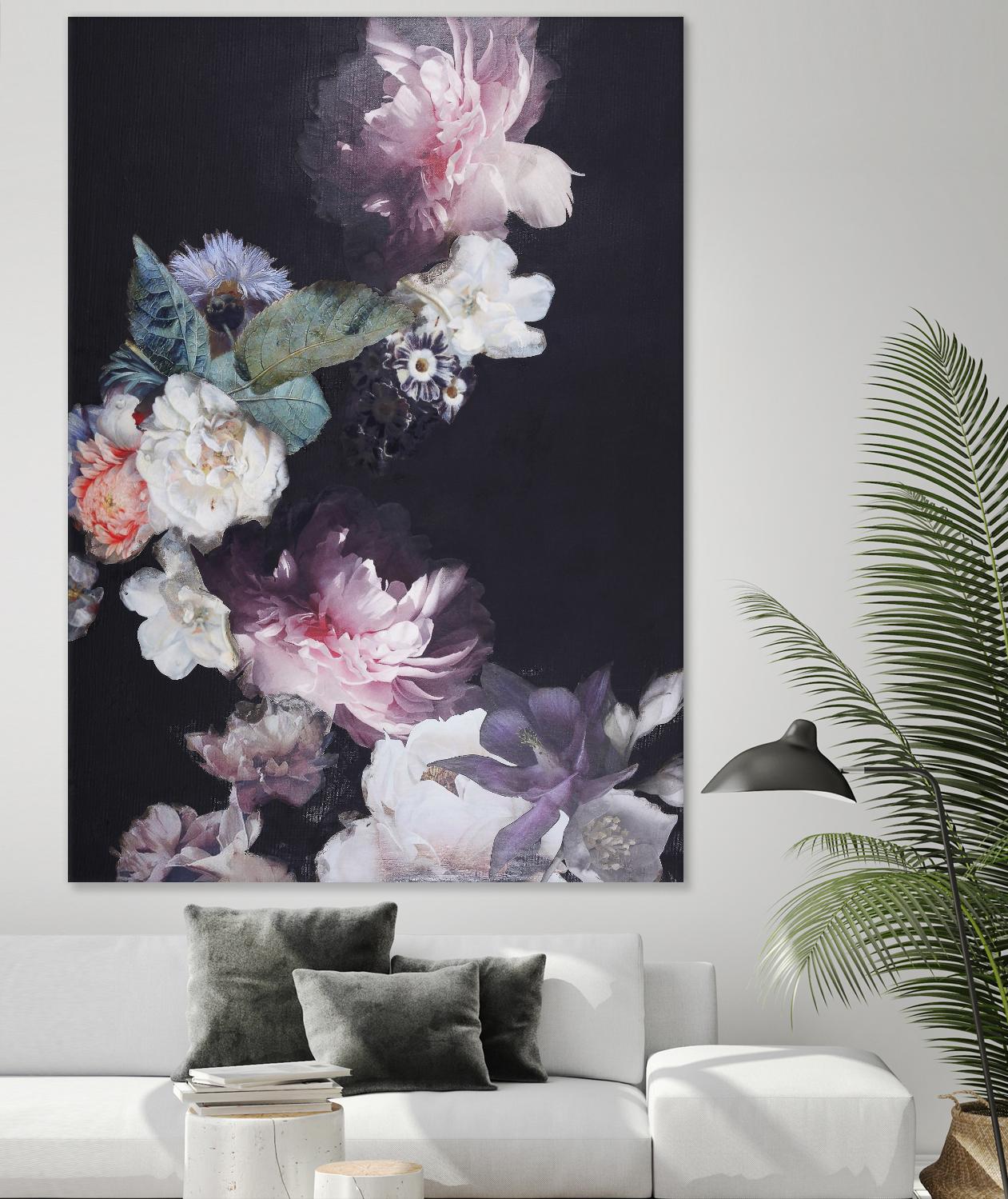 Purple Blossom 1 by Design Fabrikken on GIANT ART - pink flowers flowers