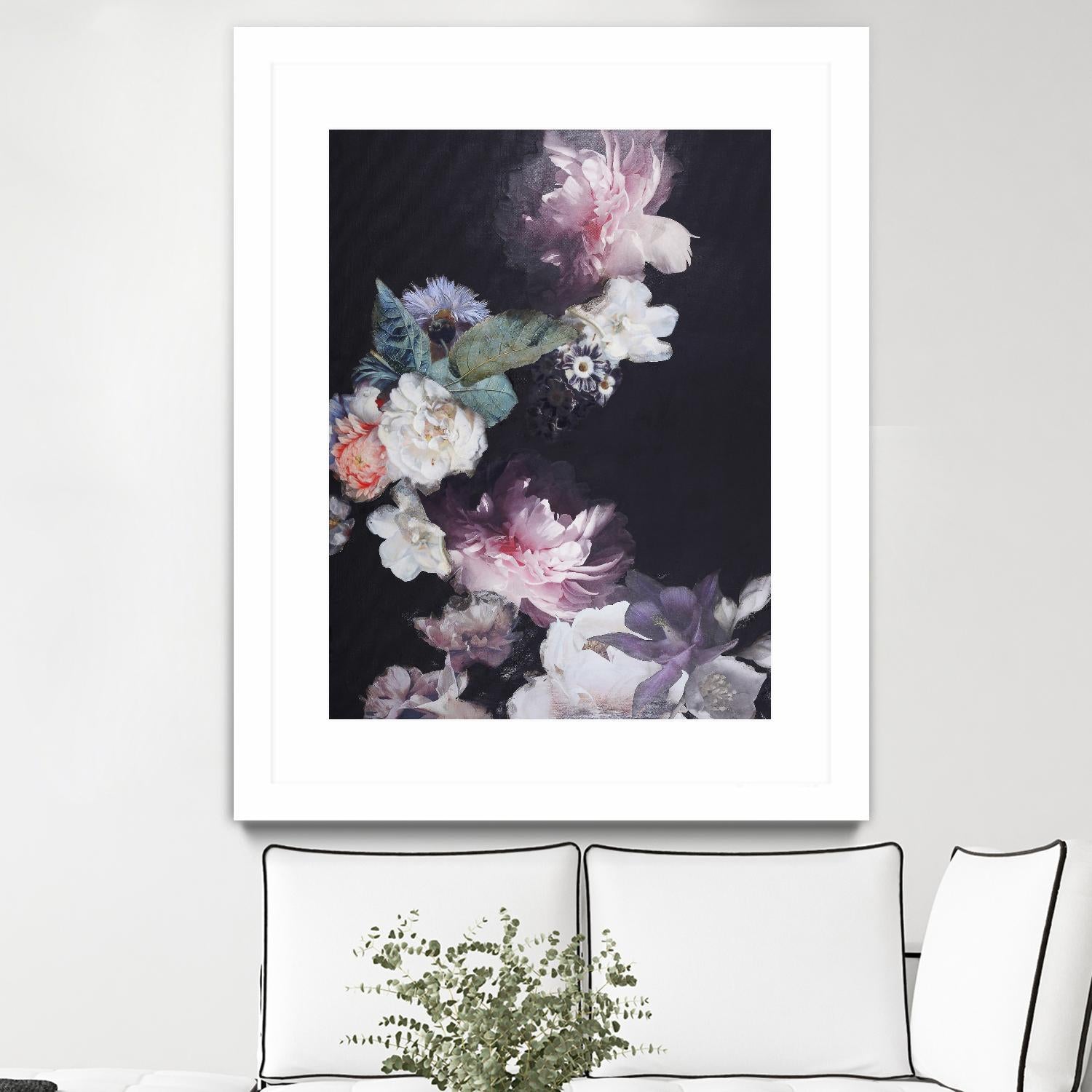 Purple Blossom 1 by Design Fabrikken on GIANT ART - pink flowers flowers