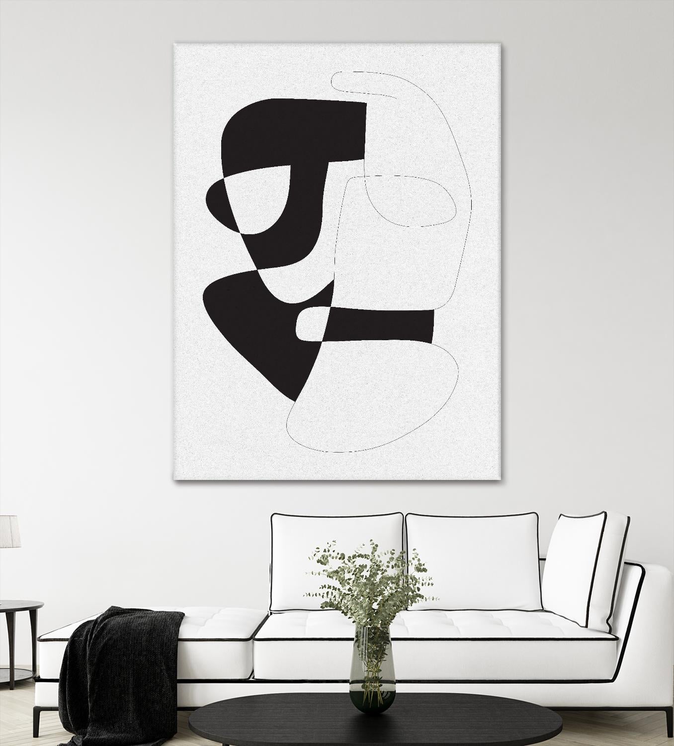 Graphical 3 by Design Fabrikken on GIANT ART - black,white abstracts, minimalist, line art