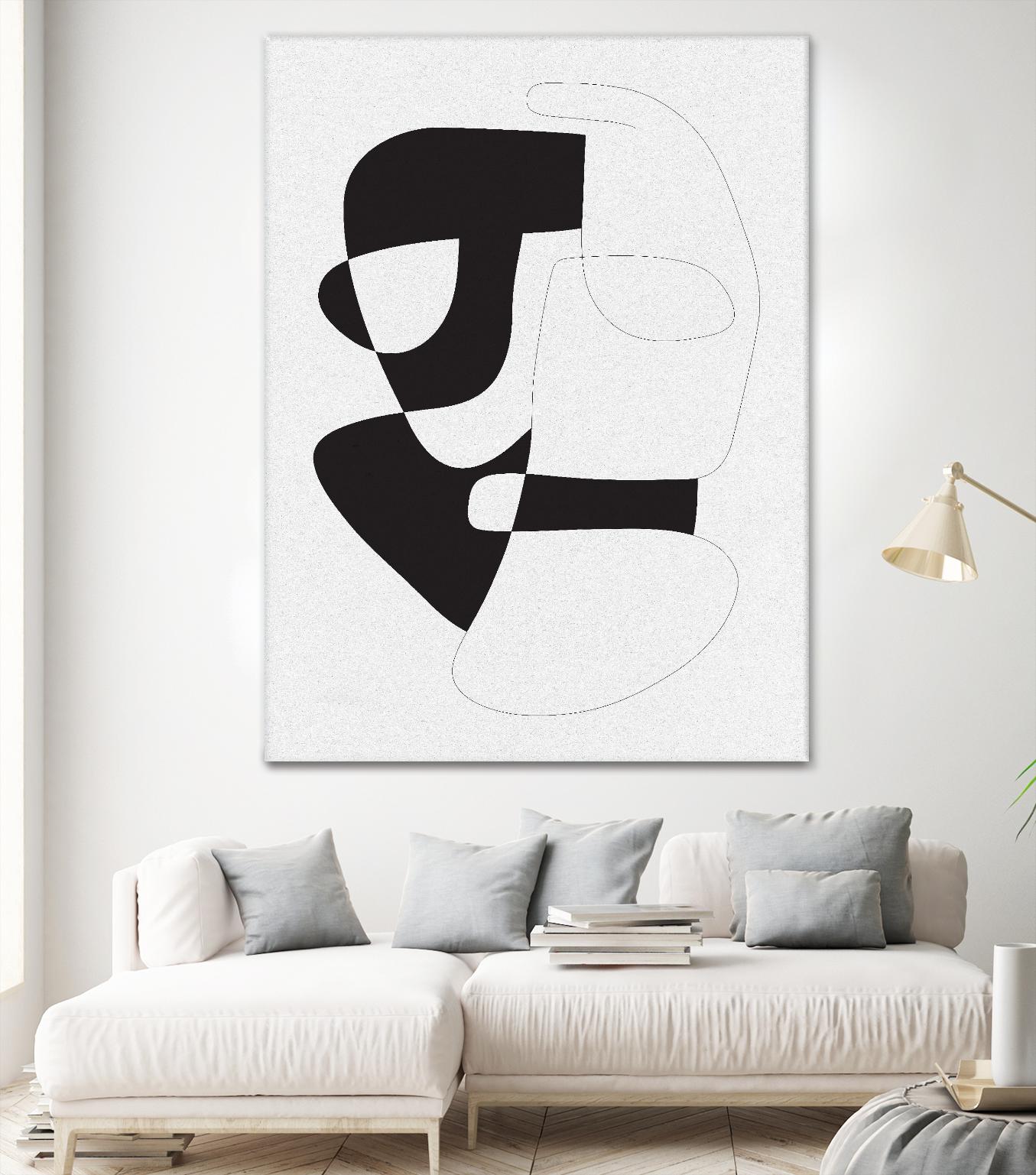 Graphical 3 by Design Fabrikken on GIANT ART - black,white abstracts, minimalist, line art