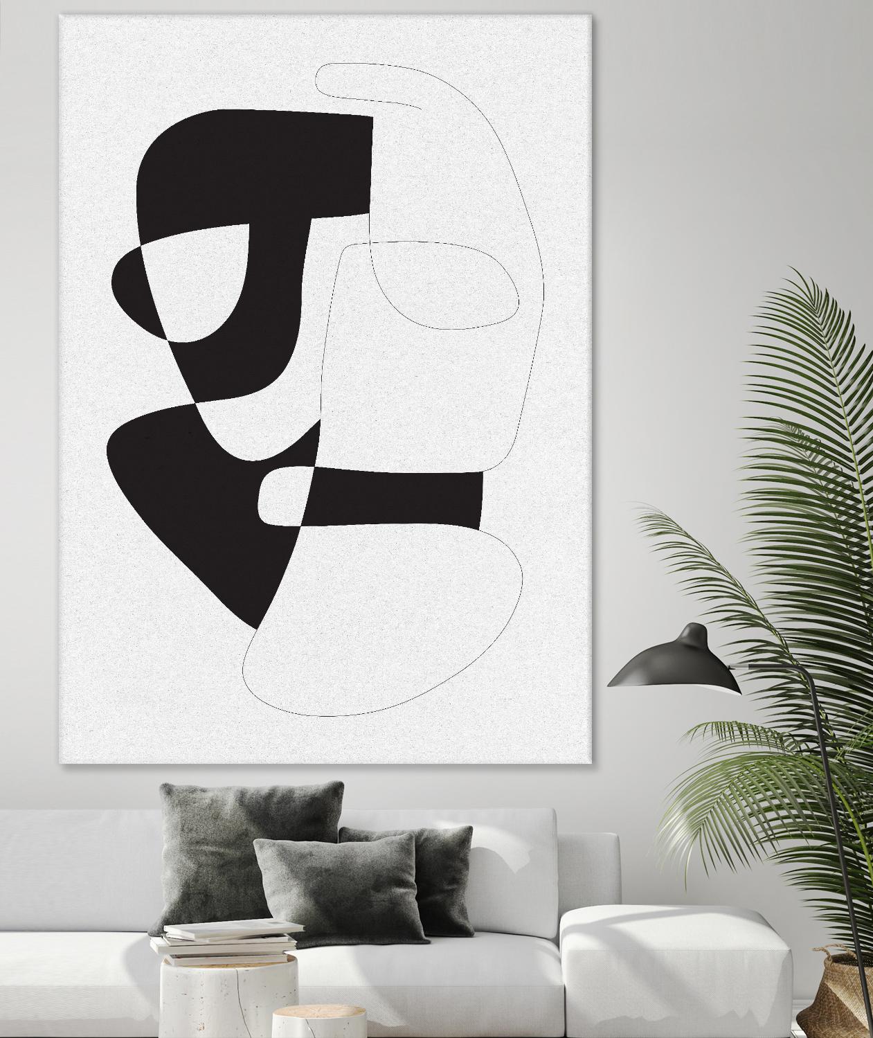 Graphical 3 by Design Fabrikken on GIANT ART - black,white abstracts, minimalist, line art
