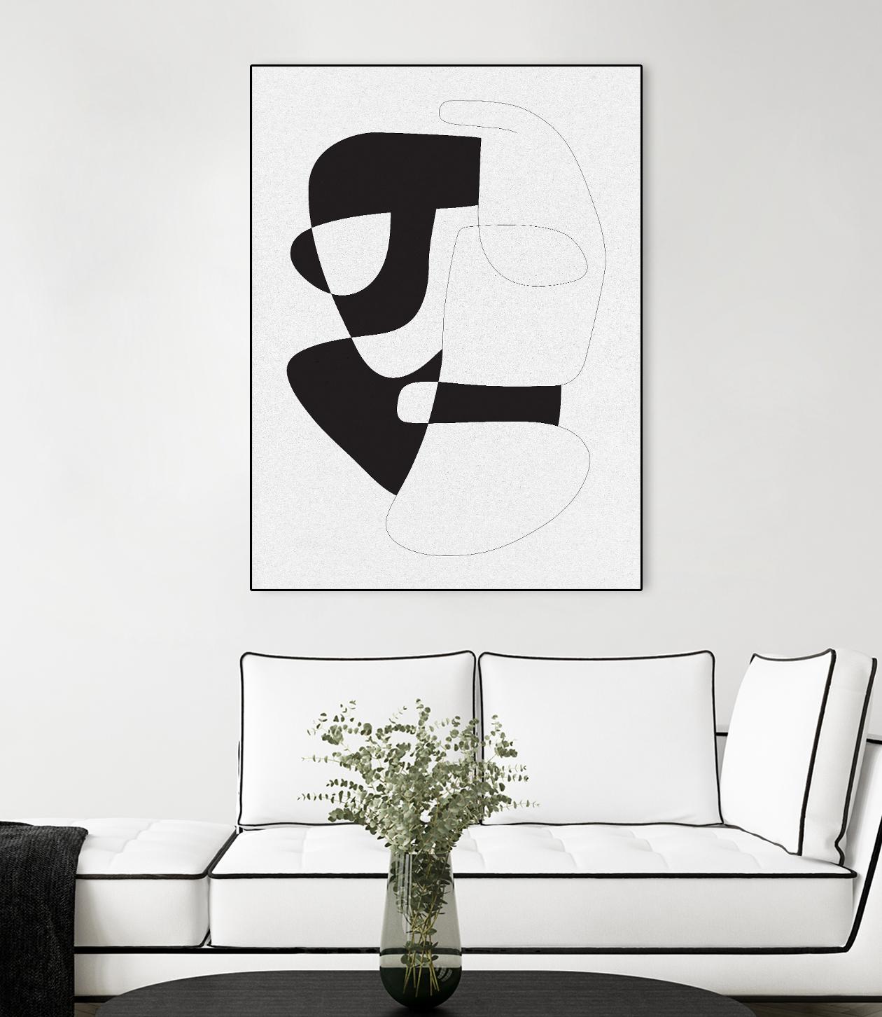 Graphical 3 by Design Fabrikken on GIANT ART - black,white abstracts, minimalist, line art