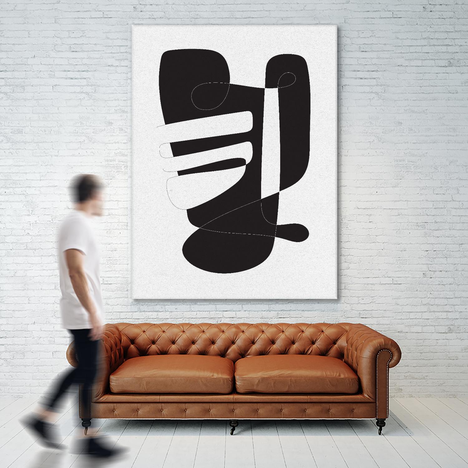 Graphical 4 by Design Fabrikken on GIANT ART - black,white abstracts, minimalist, line art