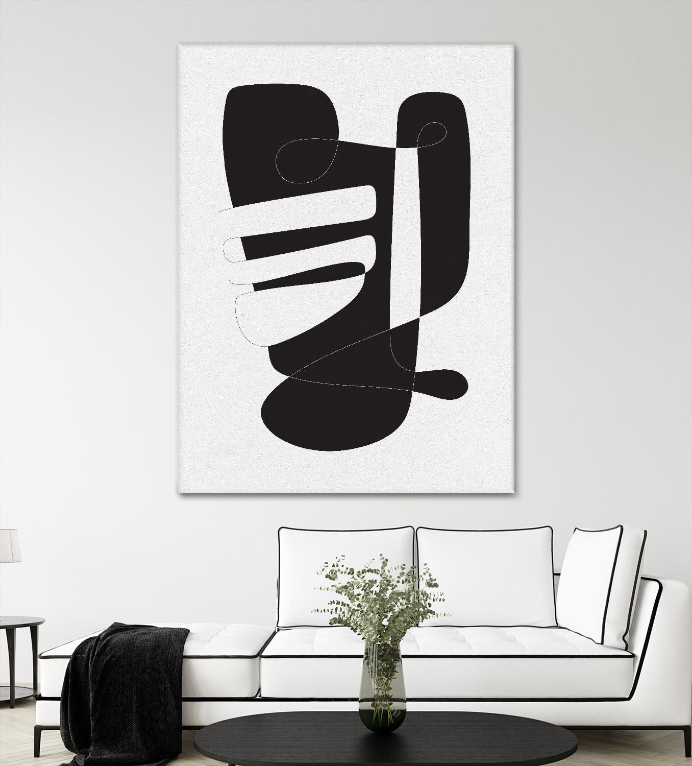 Graphical 4 by Design Fabrikken on GIANT ART - black,white abstracts, minimalist, line art