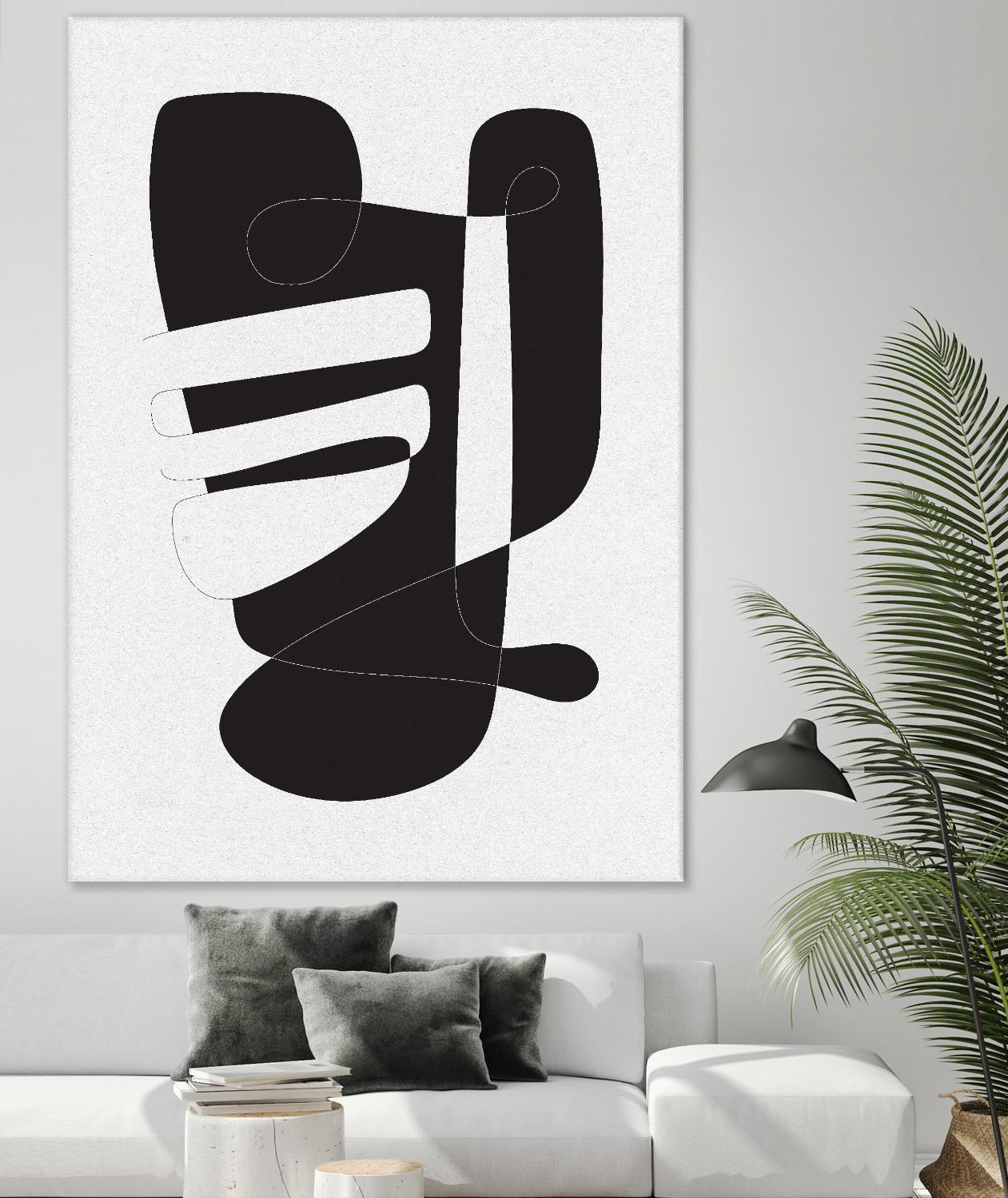 Graphical 4 by Design Fabrikken on GIANT ART - black,white abstracts, minimalist, line art