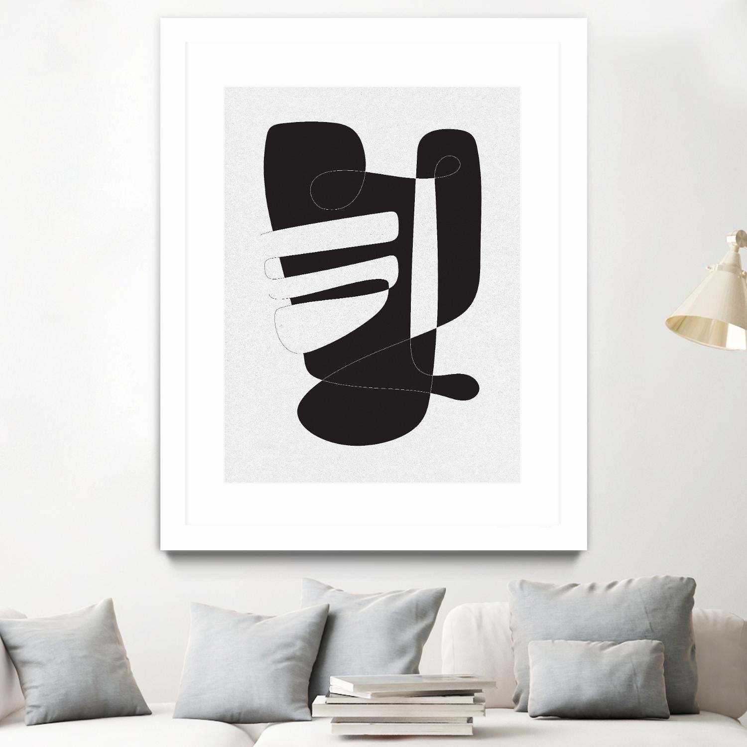 Graphical 4 by Design Fabrikken on GIANT ART - black,white abstracts, minimalist, line art