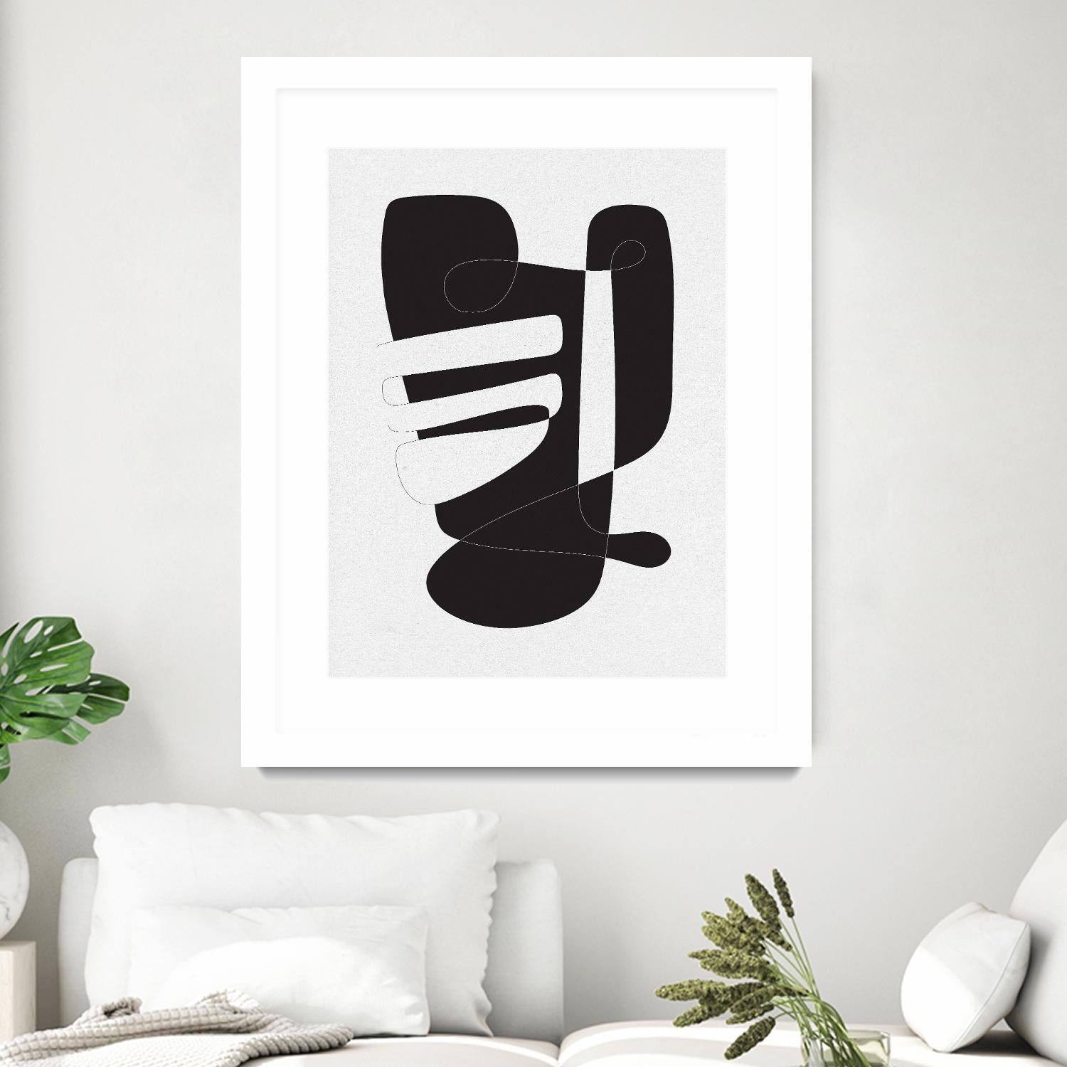 Graphical 4 by Design Fabrikken on GIANT ART - black,white abstracts, minimalist, line art