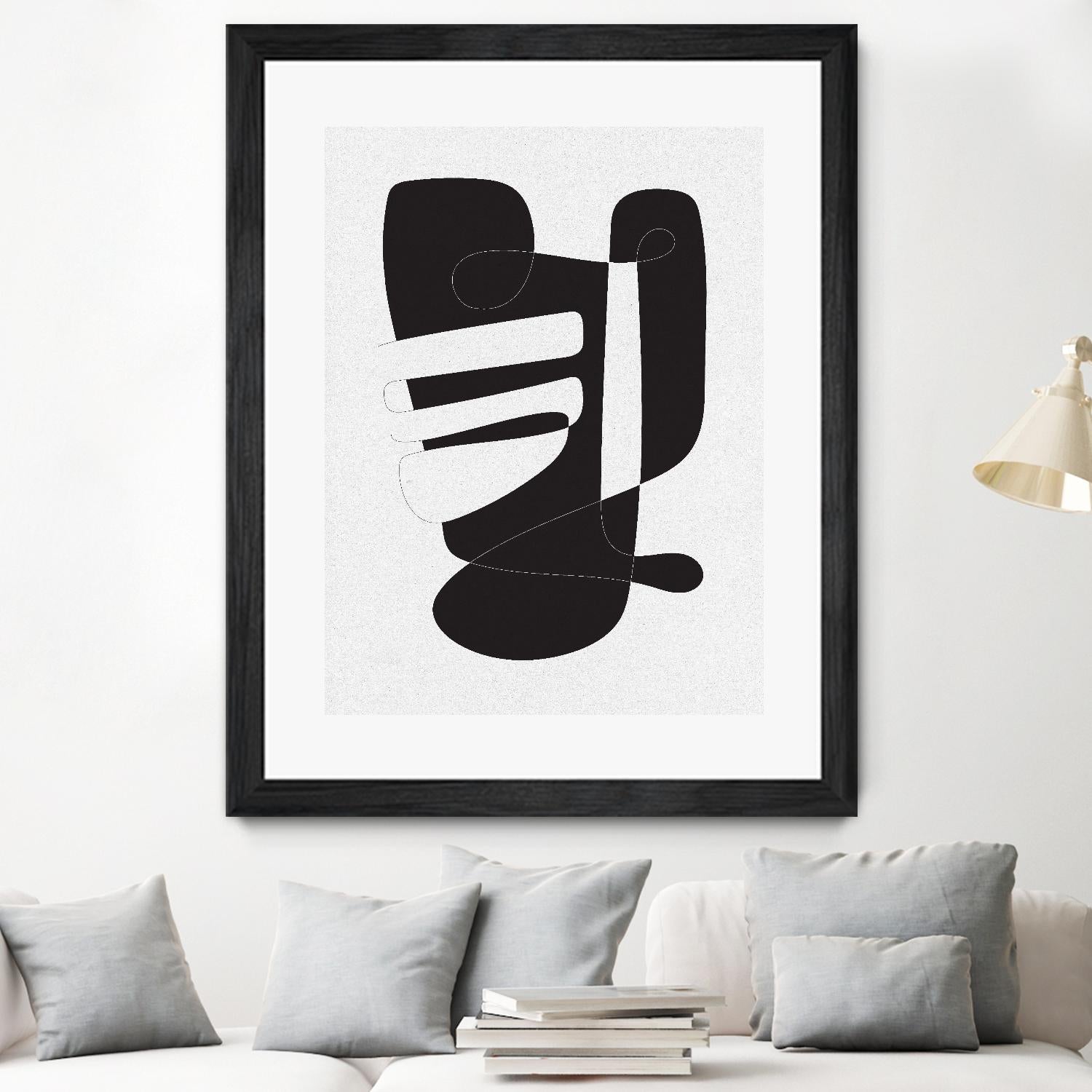 Graphical 4 by Design Fabrikken on GIANT ART - black,white abstracts, minimalist, line art