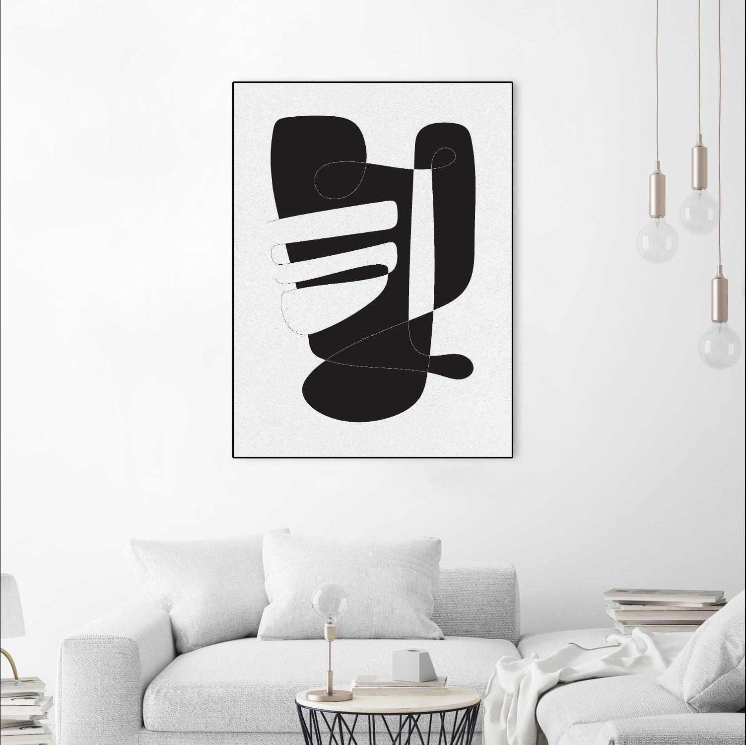 Graphical 4 by Design Fabrikken on GIANT ART - black,white abstracts, minimalist, line art