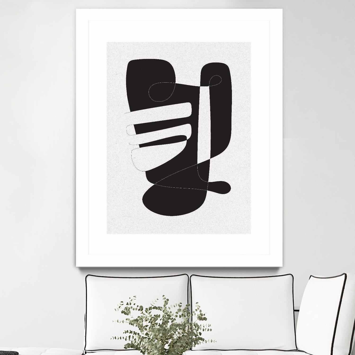 Graphical 4 by Design Fabrikken on GIANT ART - black,white abstracts, minimalist, line art