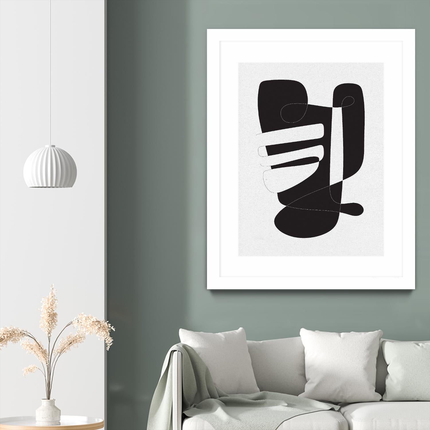 Graphical 4 by Design Fabrikken on GIANT ART - black,white abstracts, minimalist, line art