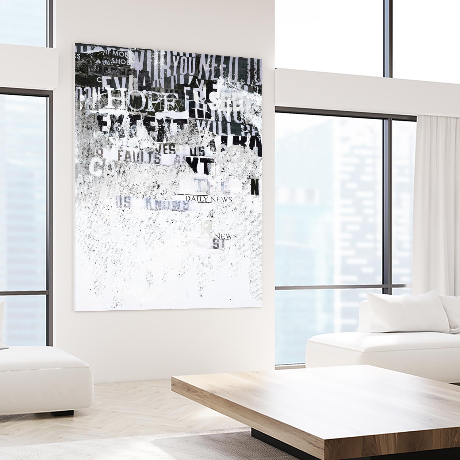 Hope by Design Fabrikken on GIANT ART - black,white design/type, college