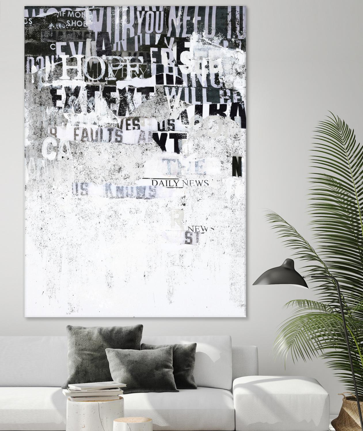 Hope by Design Fabrikken on GIANT ART - black,white design/type, college