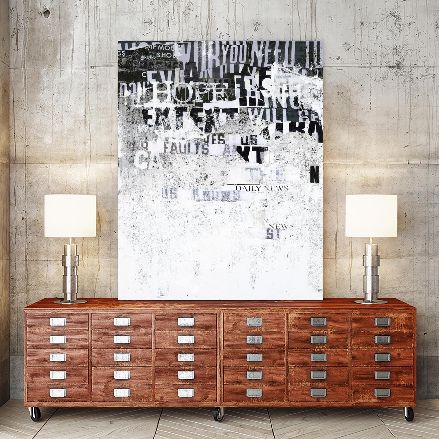 Hope by Design Fabrikken on GIANT ART - black,white design/type, college