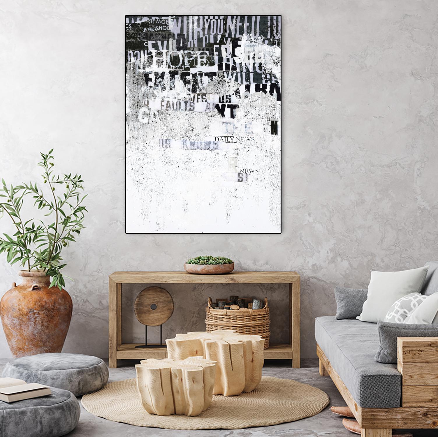 Hope by Design Fabrikken on GIANT ART - black,white design/type, college