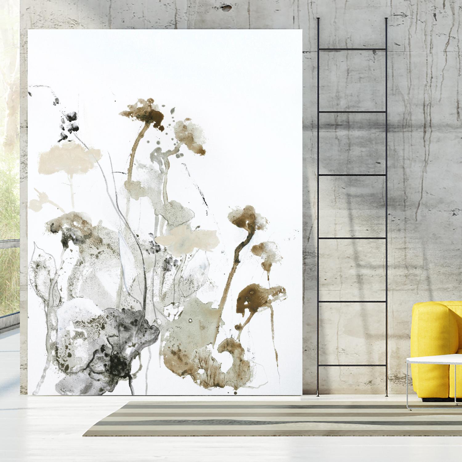 These Days 1 by Design Fabrikken on GIANT ART - black,white contemporary, floral/still life, minimalist