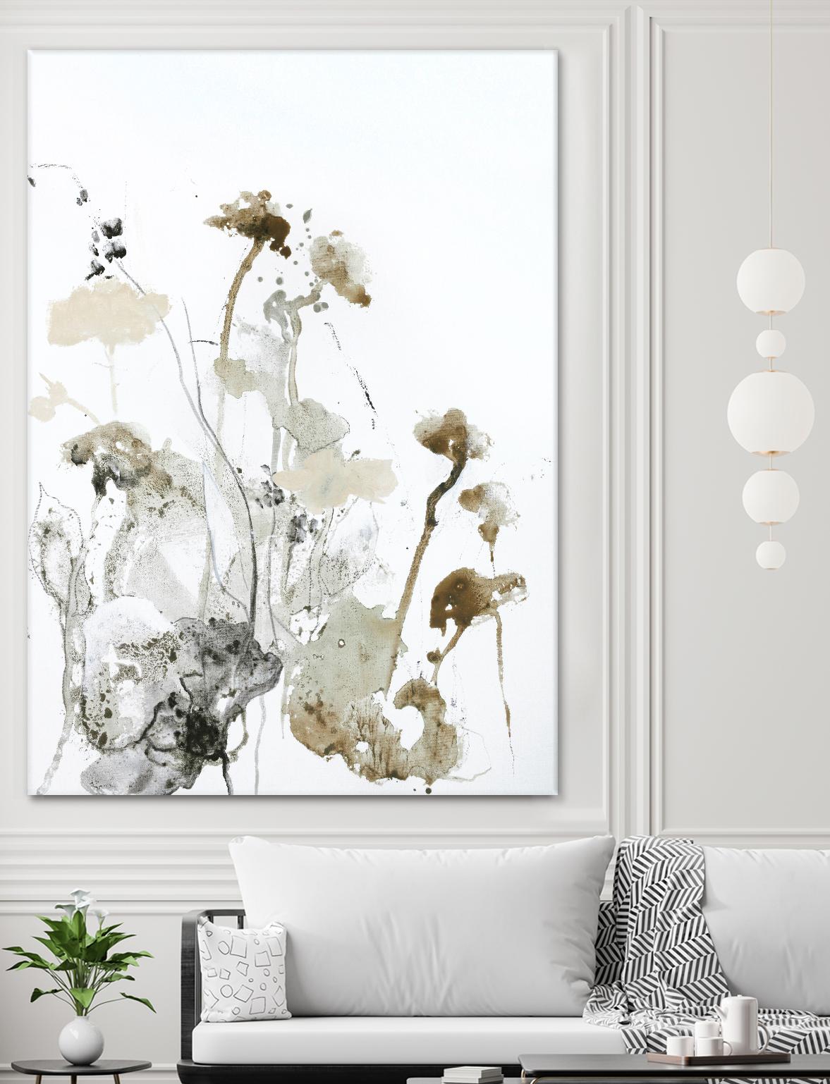 These Days 1 by Design Fabrikken on GIANT ART - black,white contemporary, floral/still life, minimalist