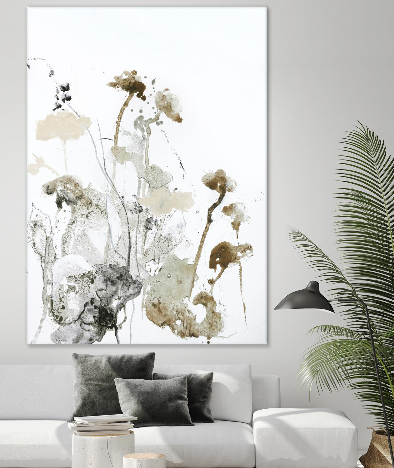 These Days 1 by Design Fabrikken on GIANT ART - black,white contemporary, floral/still life, minimalist