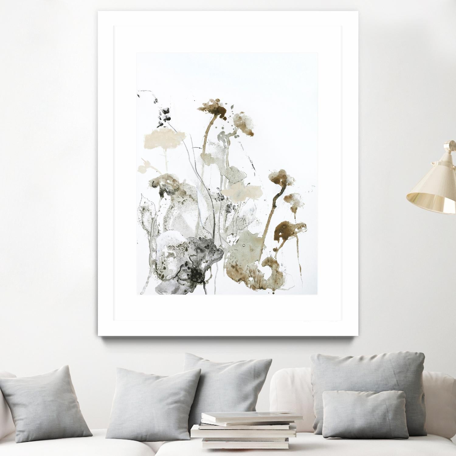 These Days 1 by Design Fabrikken on GIANT ART - black,white contemporary, floral/still life, minimalist