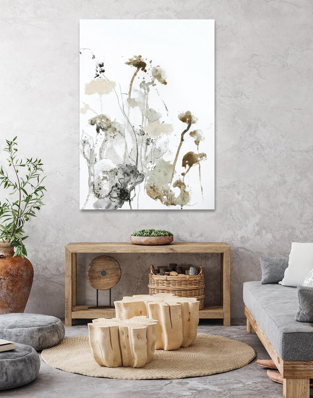 These Days 1 by Design Fabrikken on GIANT ART - black,white contemporary, floral/still life, minimalist