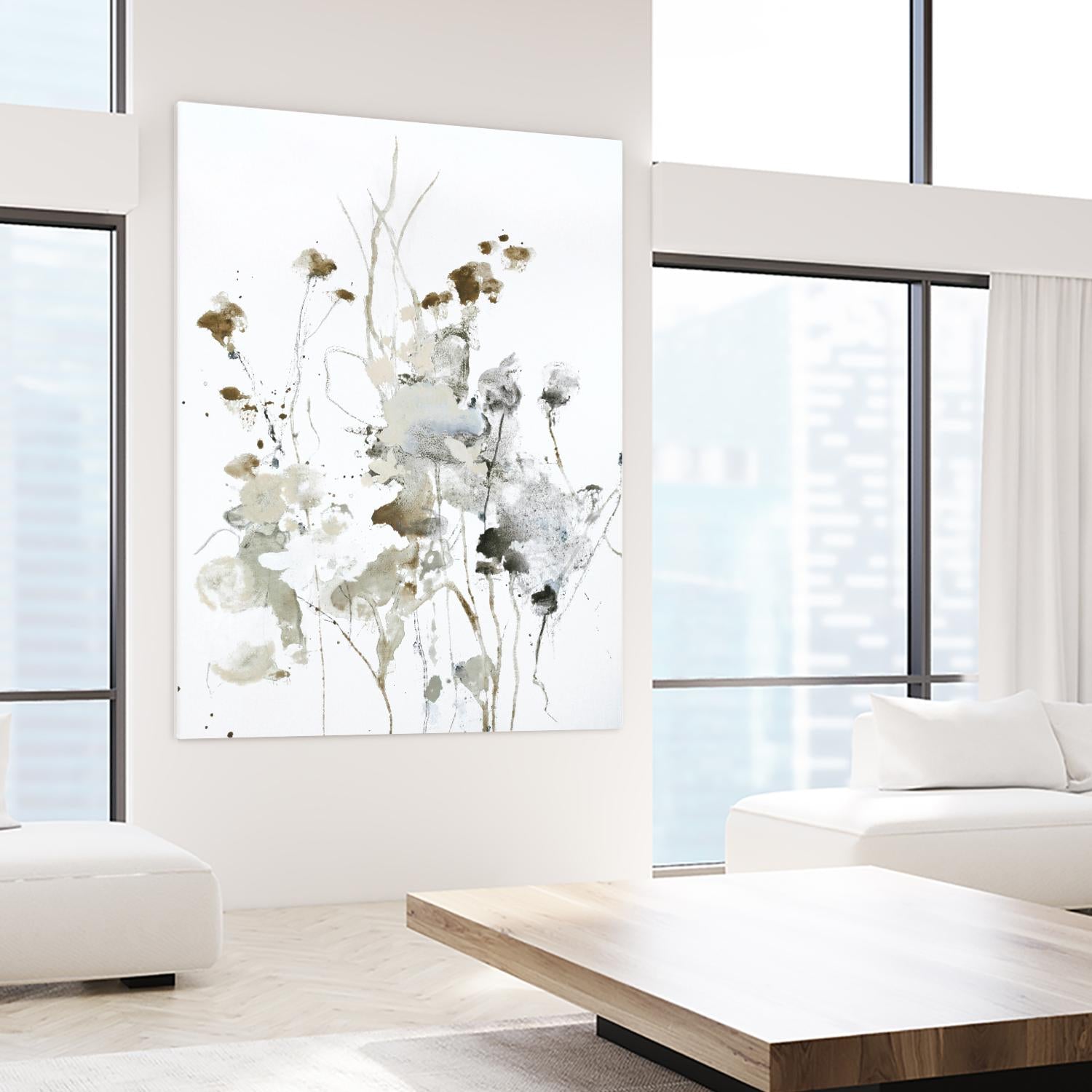 These Days 2 by Design Fabrikken on GIANT ART - black,white contemporary, floral/still life, minimalist