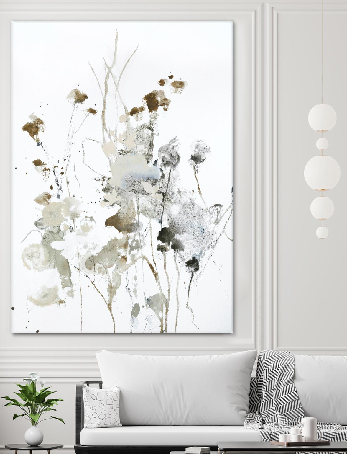 These Days 2 by Design Fabrikken on GIANT ART - black,white contemporary, floral/still life, minimalist