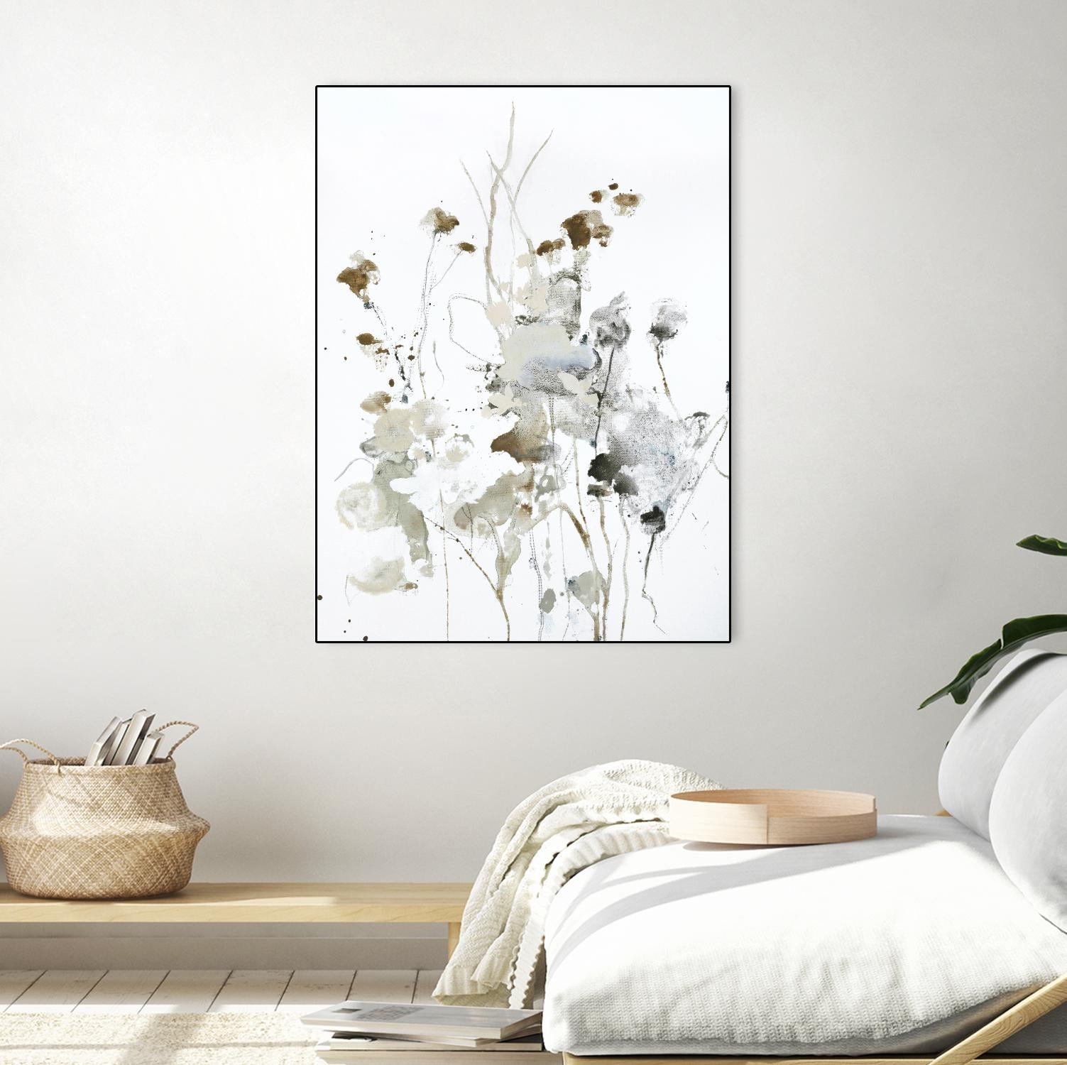 These Days 2 by Design Fabrikken on GIANT ART - black,white contemporary, floral/still life, minimalist