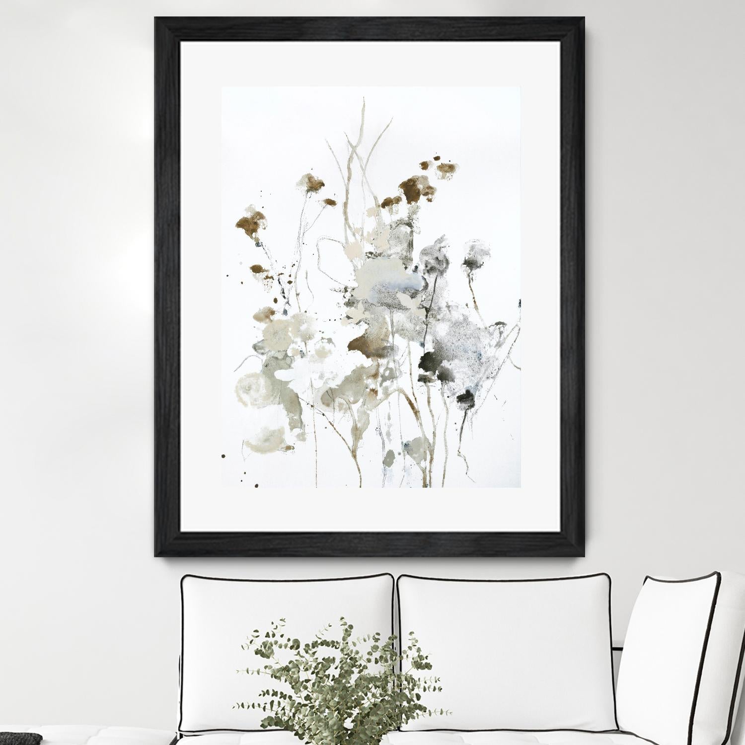 These Days 2 by Design Fabrikken on GIANT ART - black,white contemporary, floral/still life, minimalist
