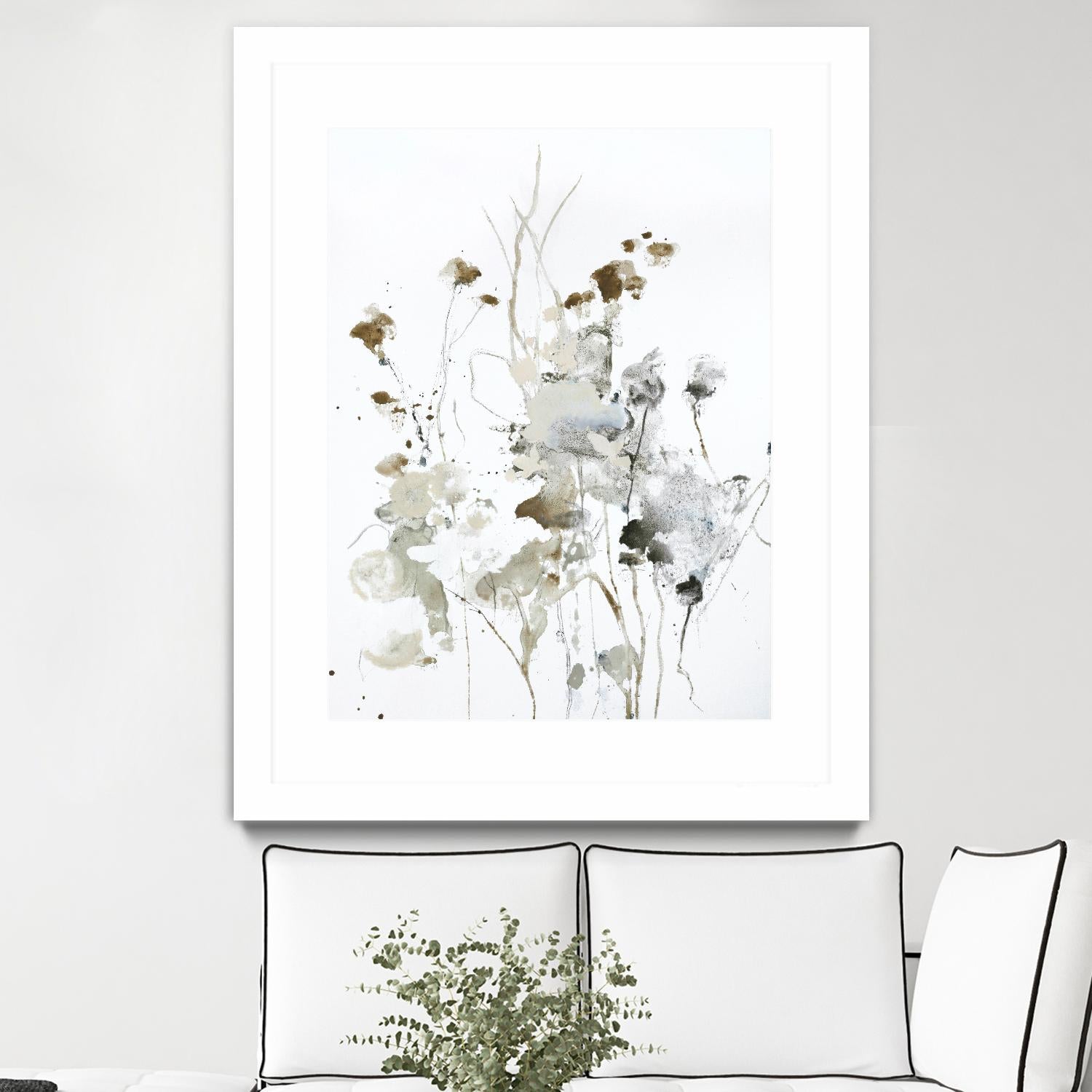These Days 2 by Design Fabrikken on GIANT ART - black,white contemporary, floral/still life, minimalist