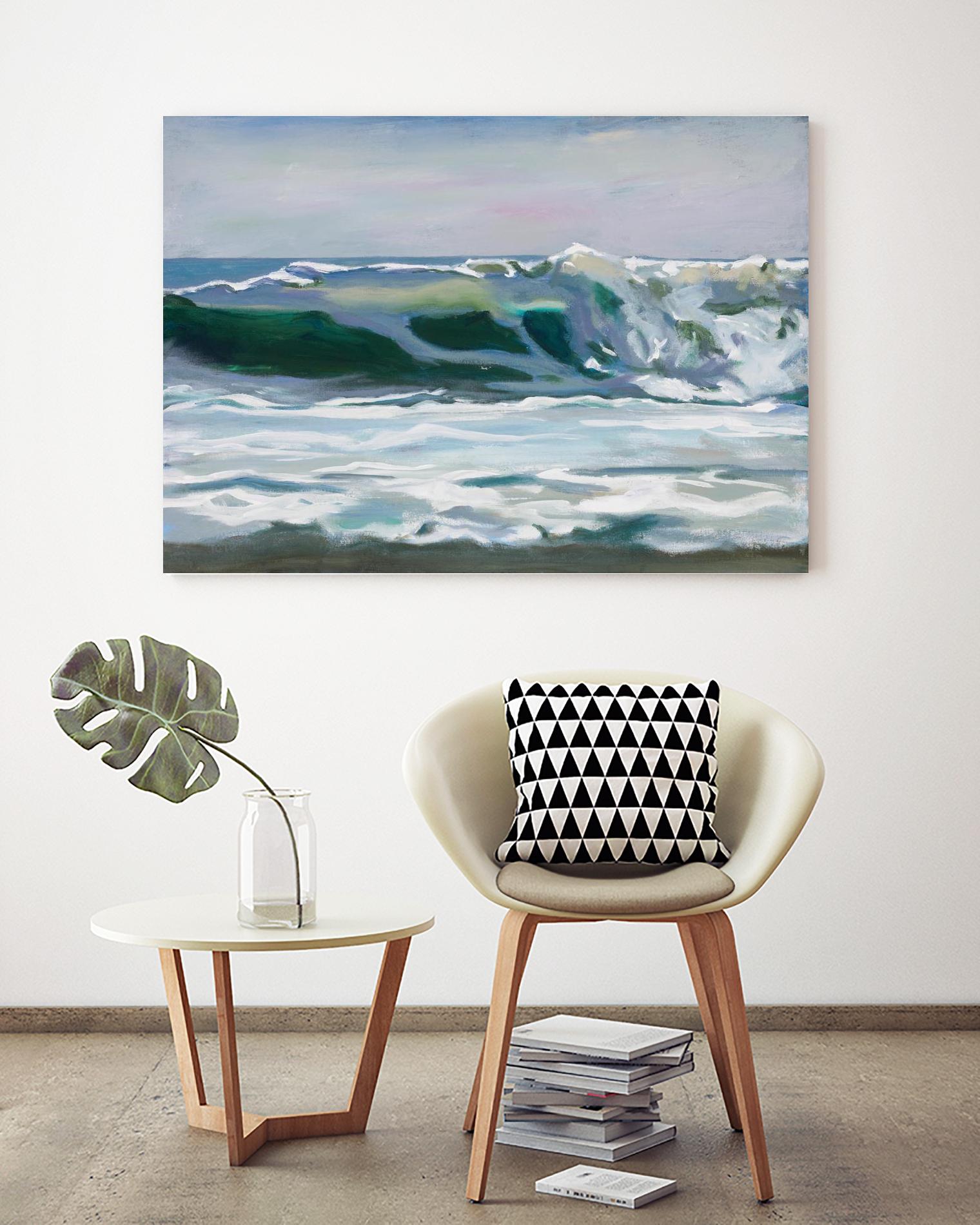 Shore Break 2 by Stephen Newstedt on GIANT ART - blue sea scene
