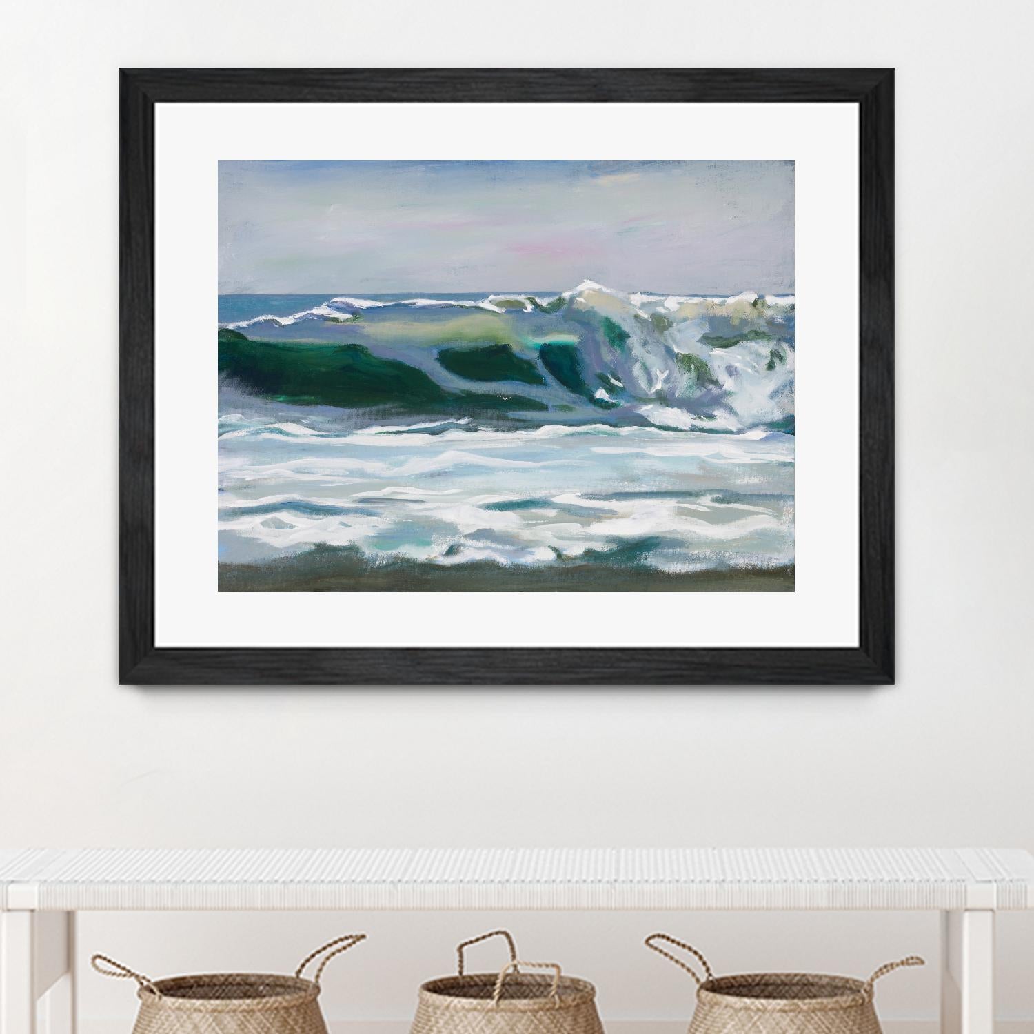 Shore Break 2 by Stephen Newstedt on GIANT ART - blue sea scene