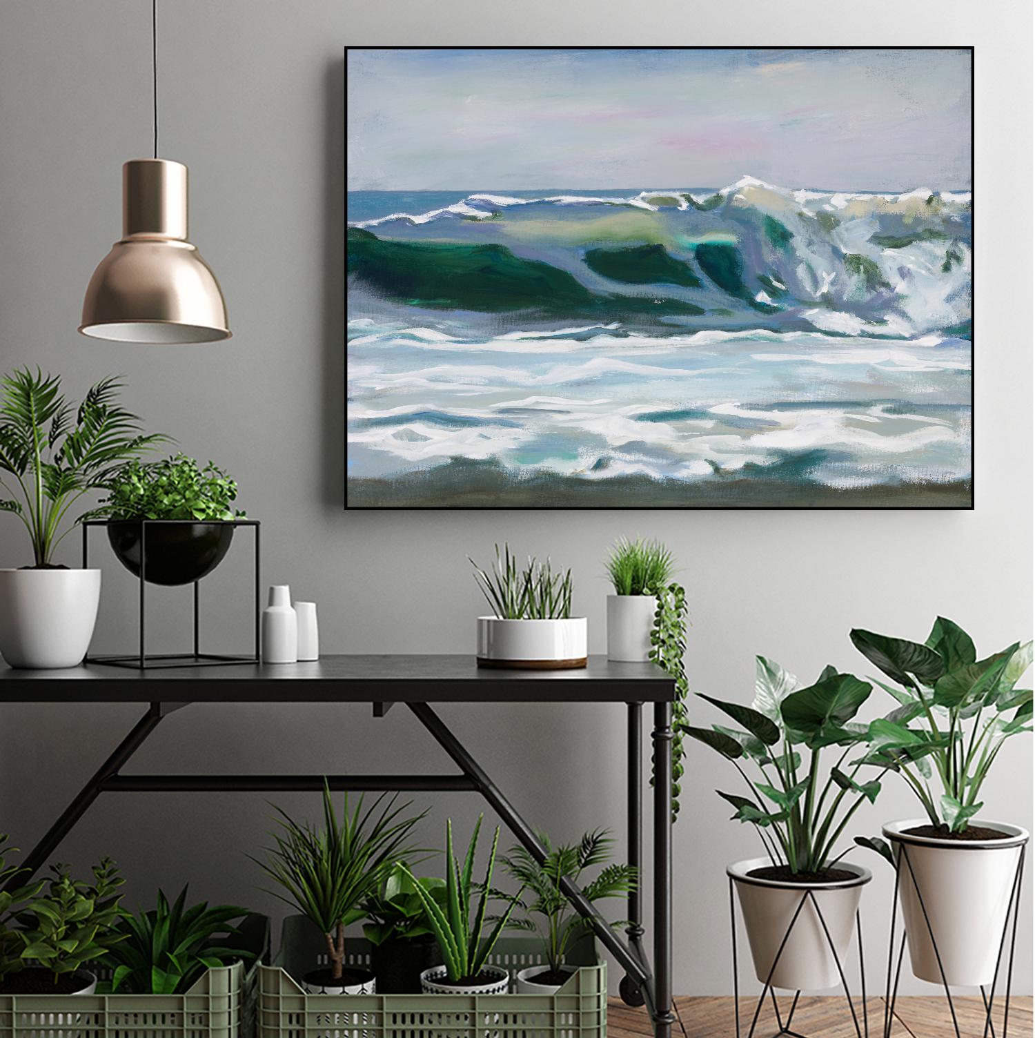 Shore Break 2 by Stephen Newstedt on GIANT ART - blue sea scene