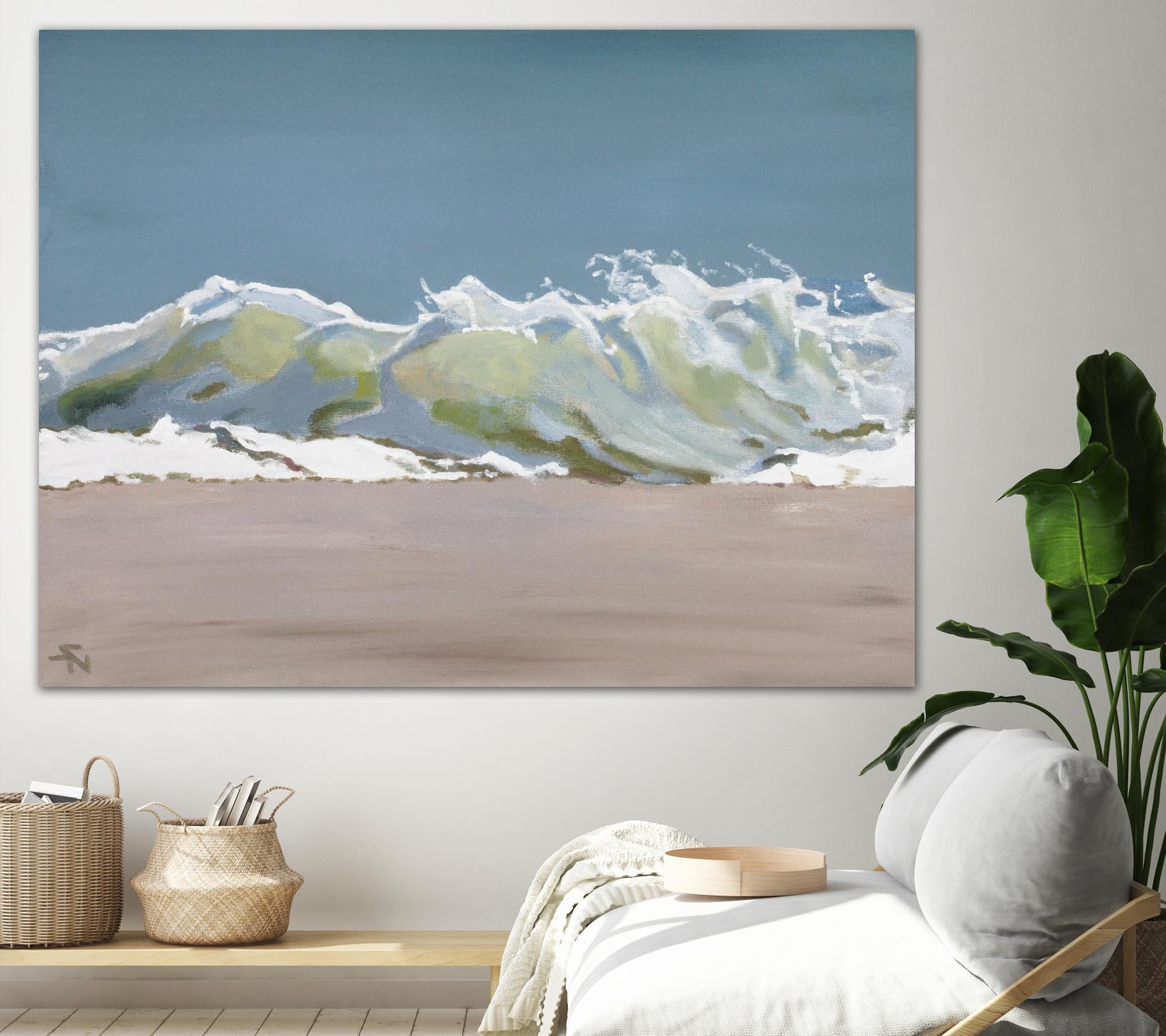 Shore Break 3 by Stephen Newstedt on GIANT ART - blue sea scene