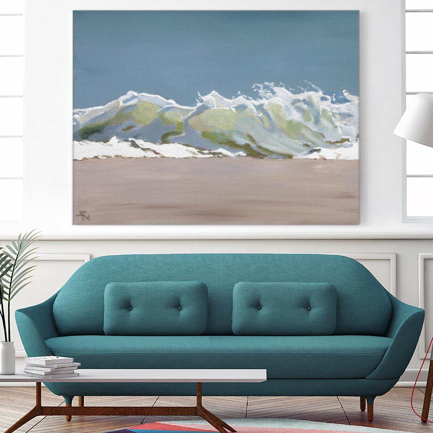 Shore Break 3 by Stephen Newstedt on GIANT ART - blue sea scene