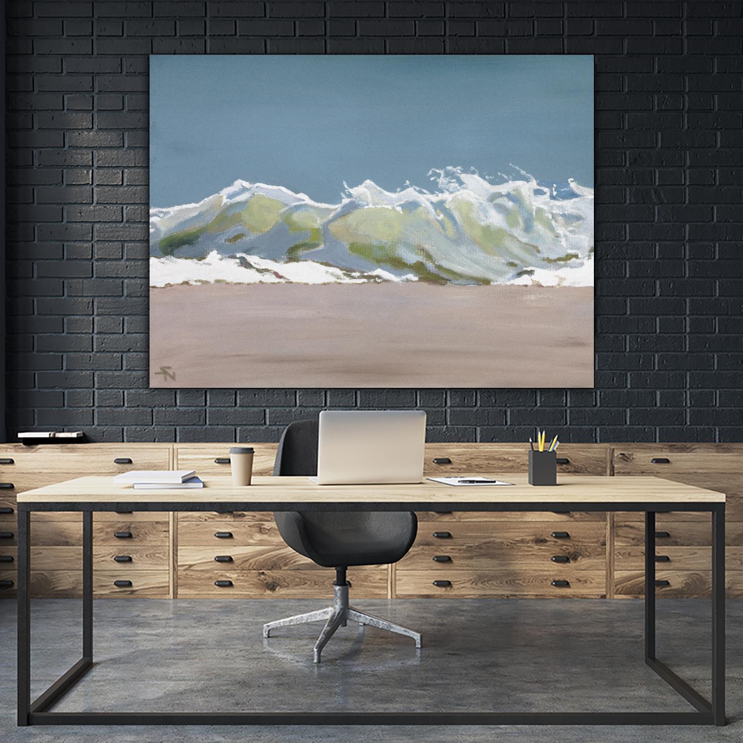 Shore Break 3 by Stephen Newstedt on GIANT ART - blue sea scene