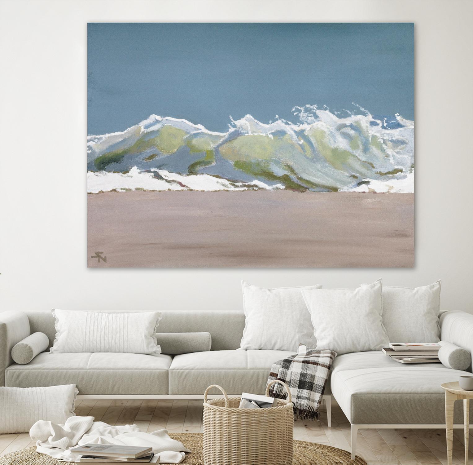 Shore Break 3 by Stephen Newstedt on GIANT ART - blue sea scene