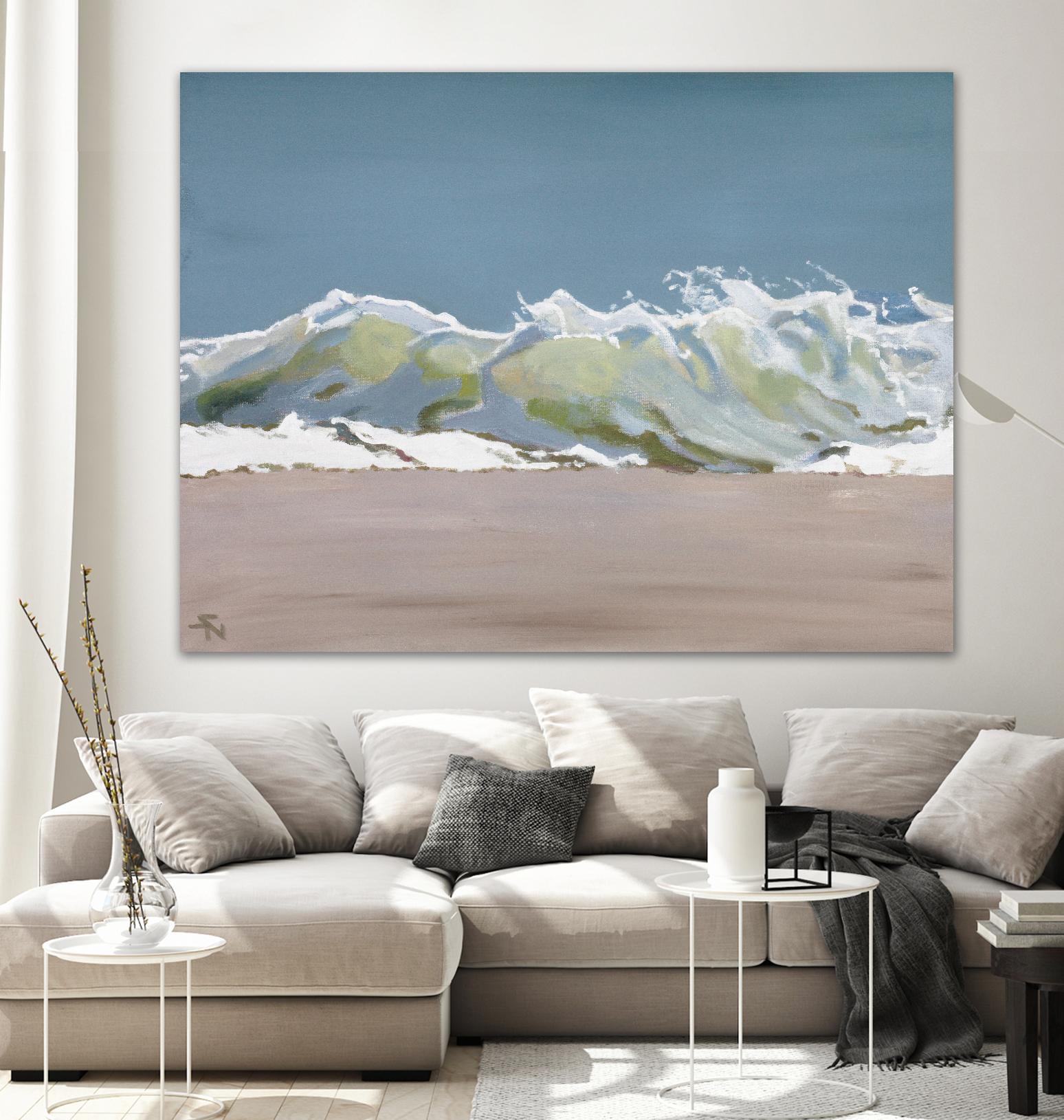 Shore Break 3 by Stephen Newstedt on GIANT ART - blue sea scene