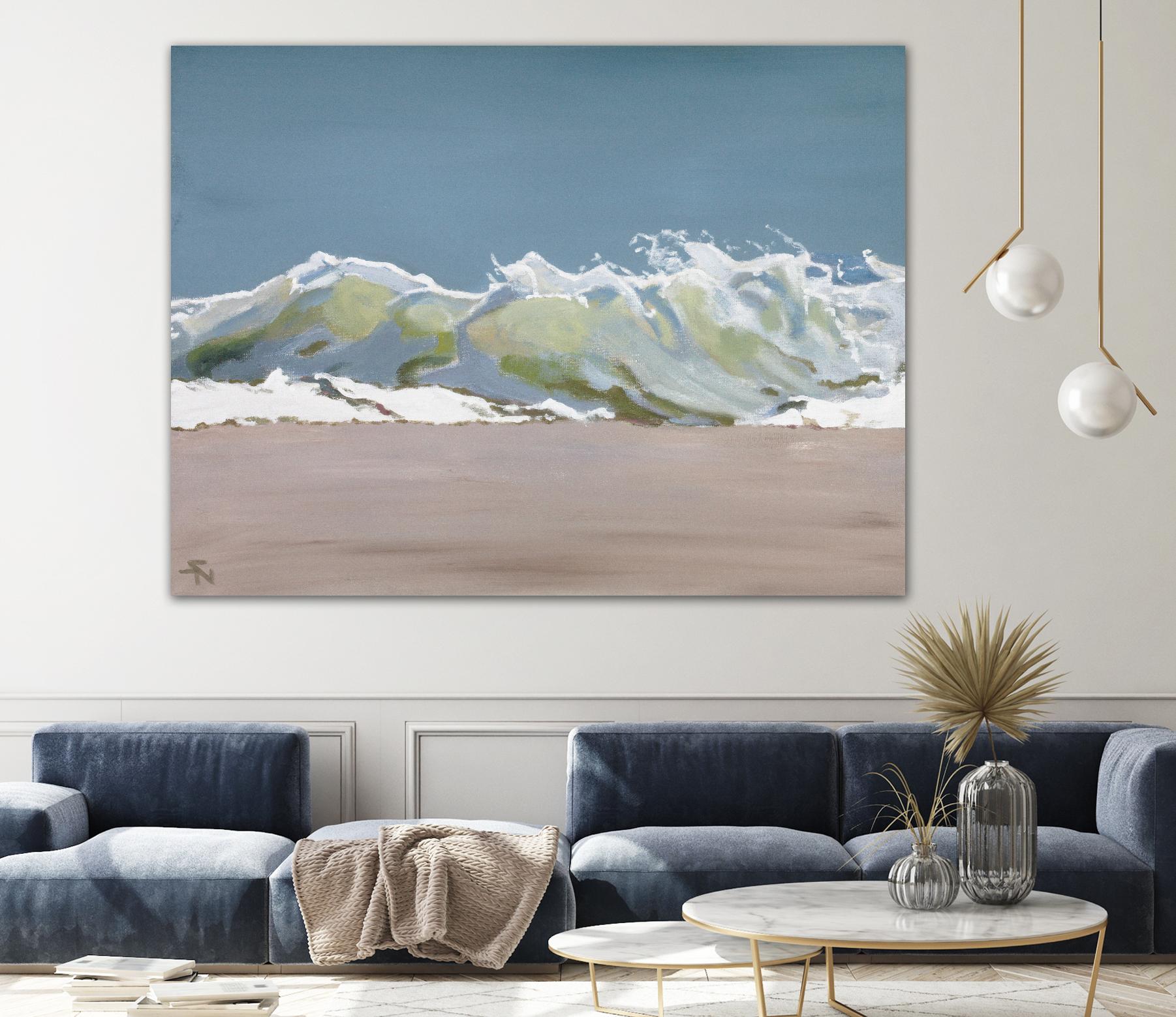 Shore Break 3 by Stephen Newstedt on GIANT ART - blue sea scene