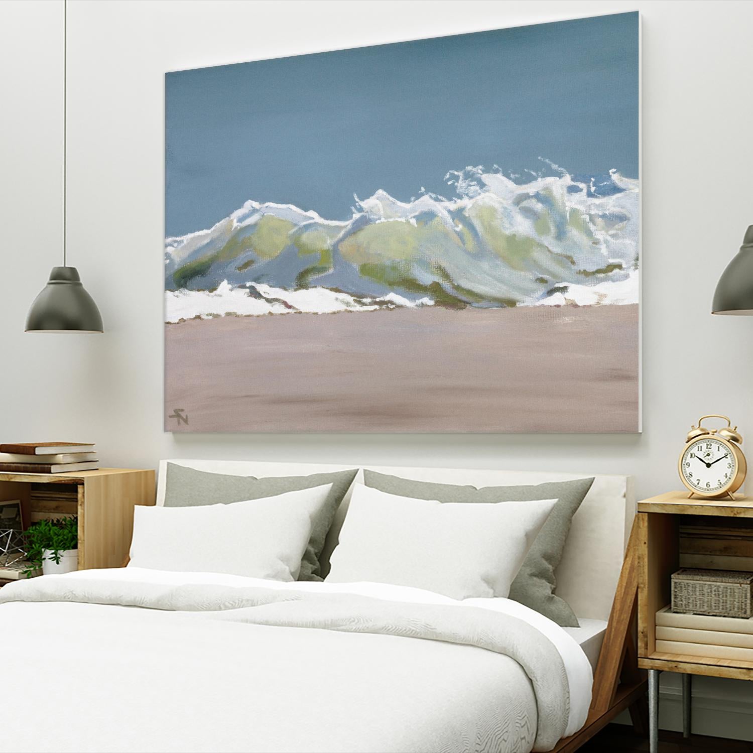 Shore Break 3 by Stephen Newstedt on GIANT ART - blue sea scene