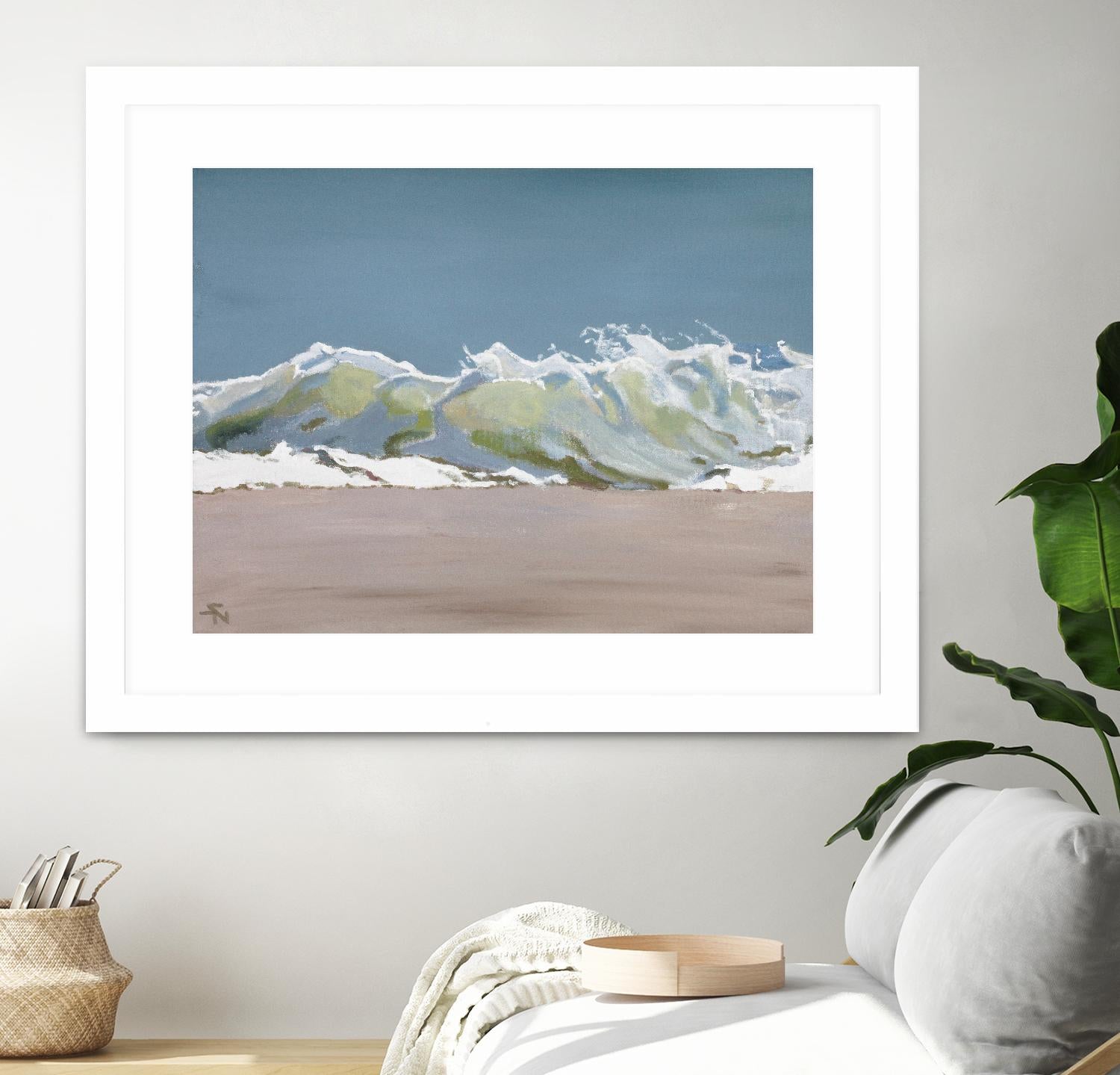 Shore Break 3 by Stephen Newstedt on GIANT ART - blue sea scene