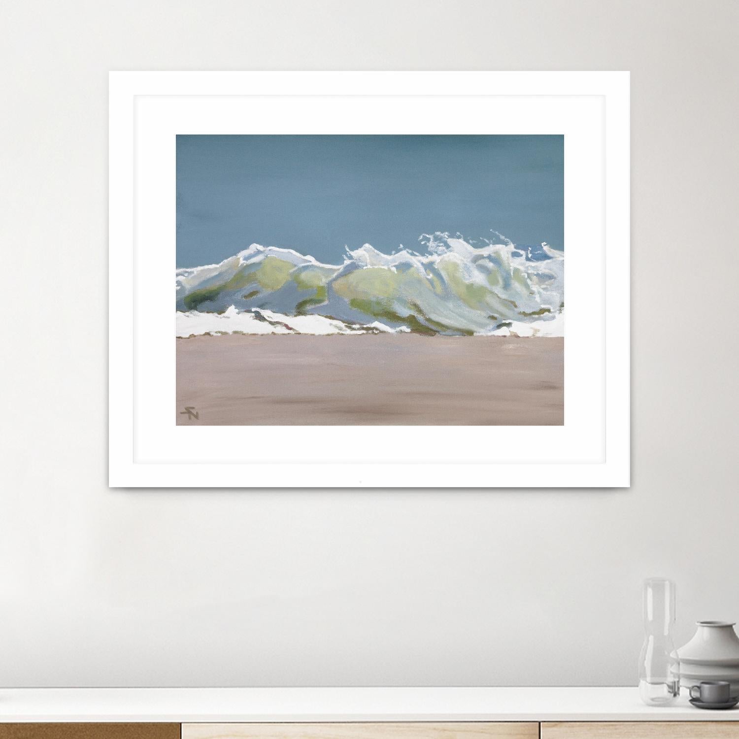 Shore Break 3 by Stephen Newstedt on GIANT ART - blue sea scene