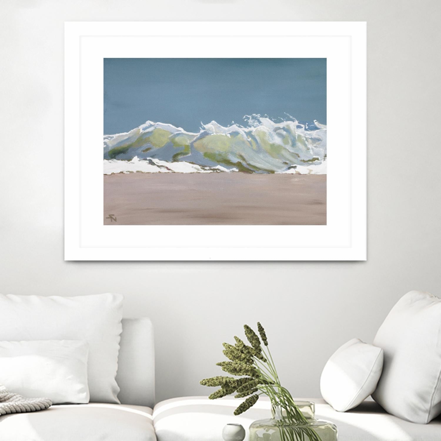 Shore Break 3 by Stephen Newstedt on GIANT ART - blue sea scene