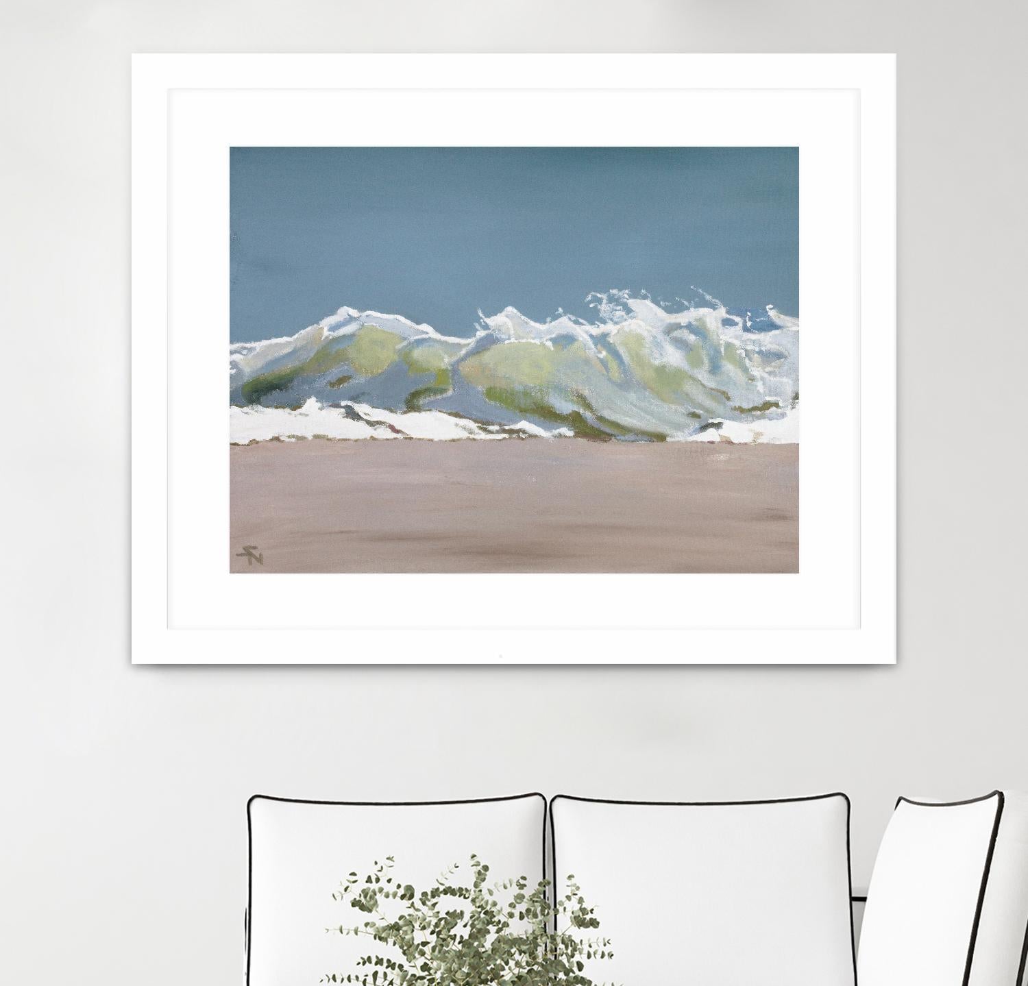 Shore Break 3 by Stephen Newstedt on GIANT ART - blue sea scene