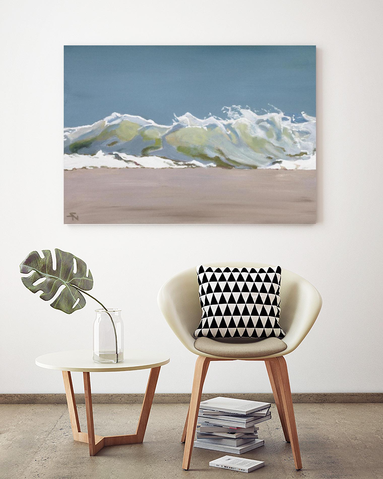 Shore Break 3 by Stephen Newstedt on GIANT ART - blue sea scene