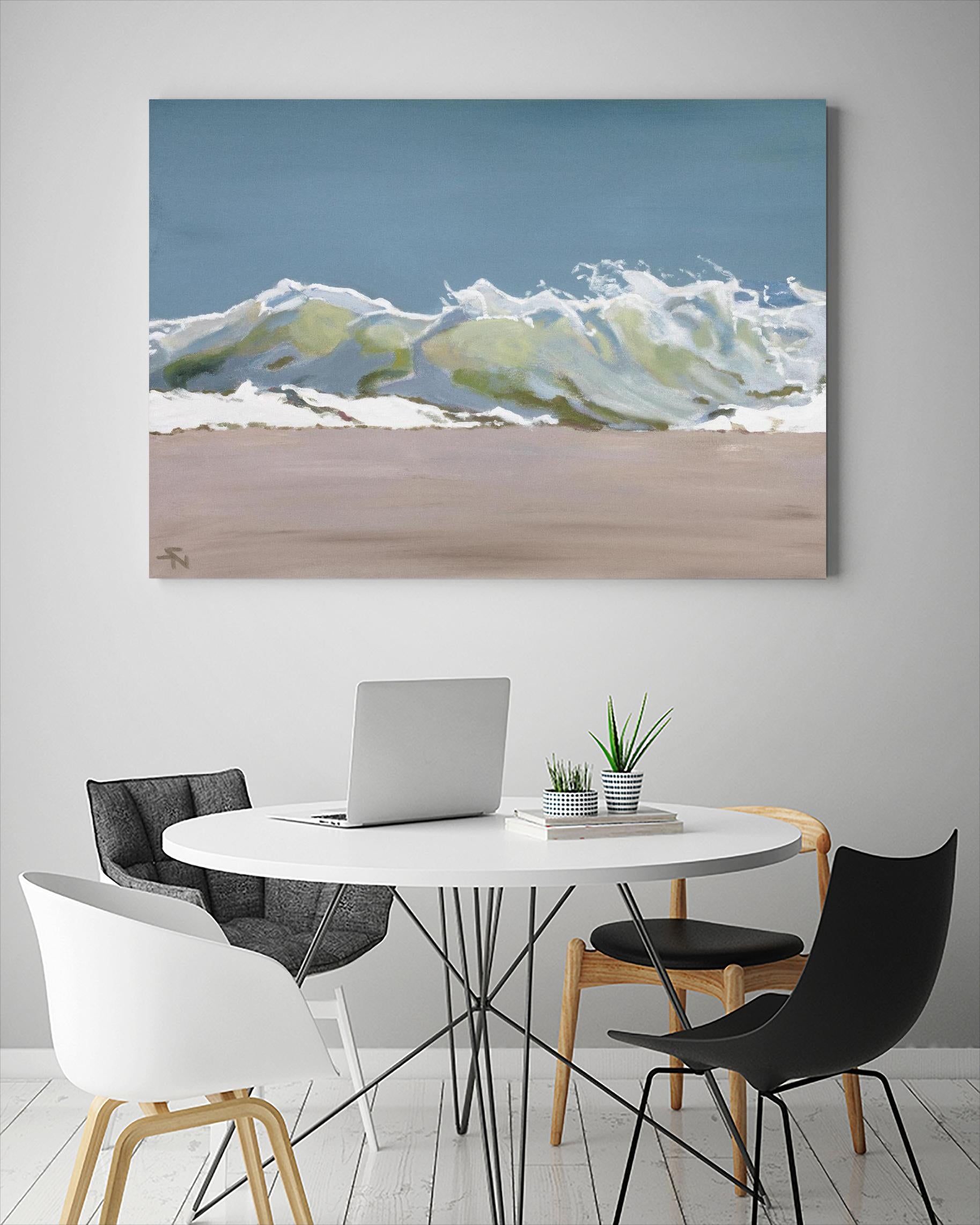 Shore Break 3 by Stephen Newstedt on GIANT ART - blue sea scene